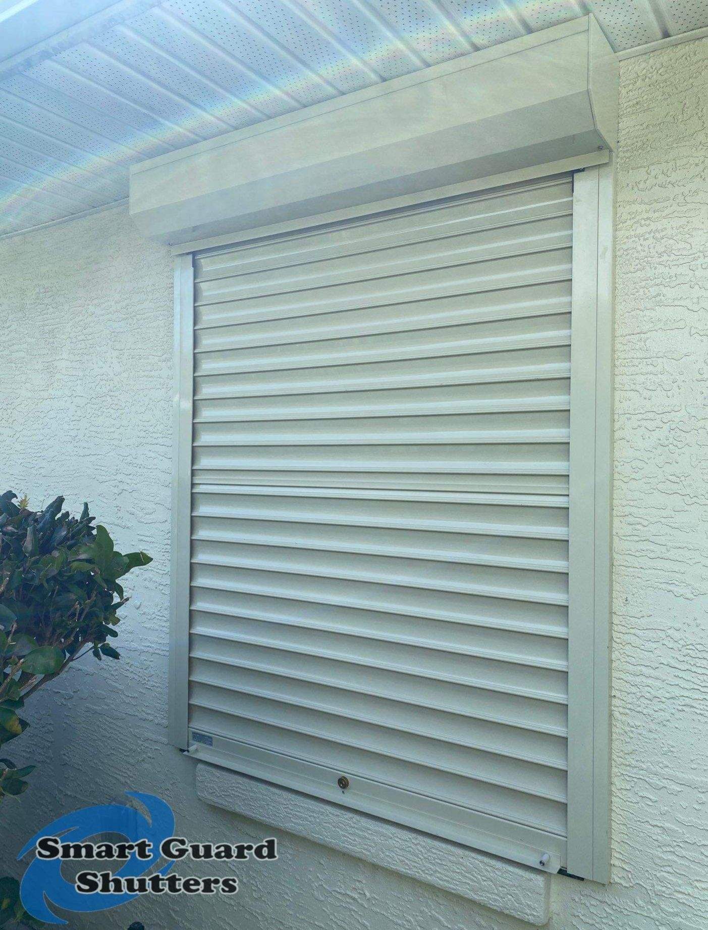 Rolling Shutters in Ivory by Smart Guard Shutters