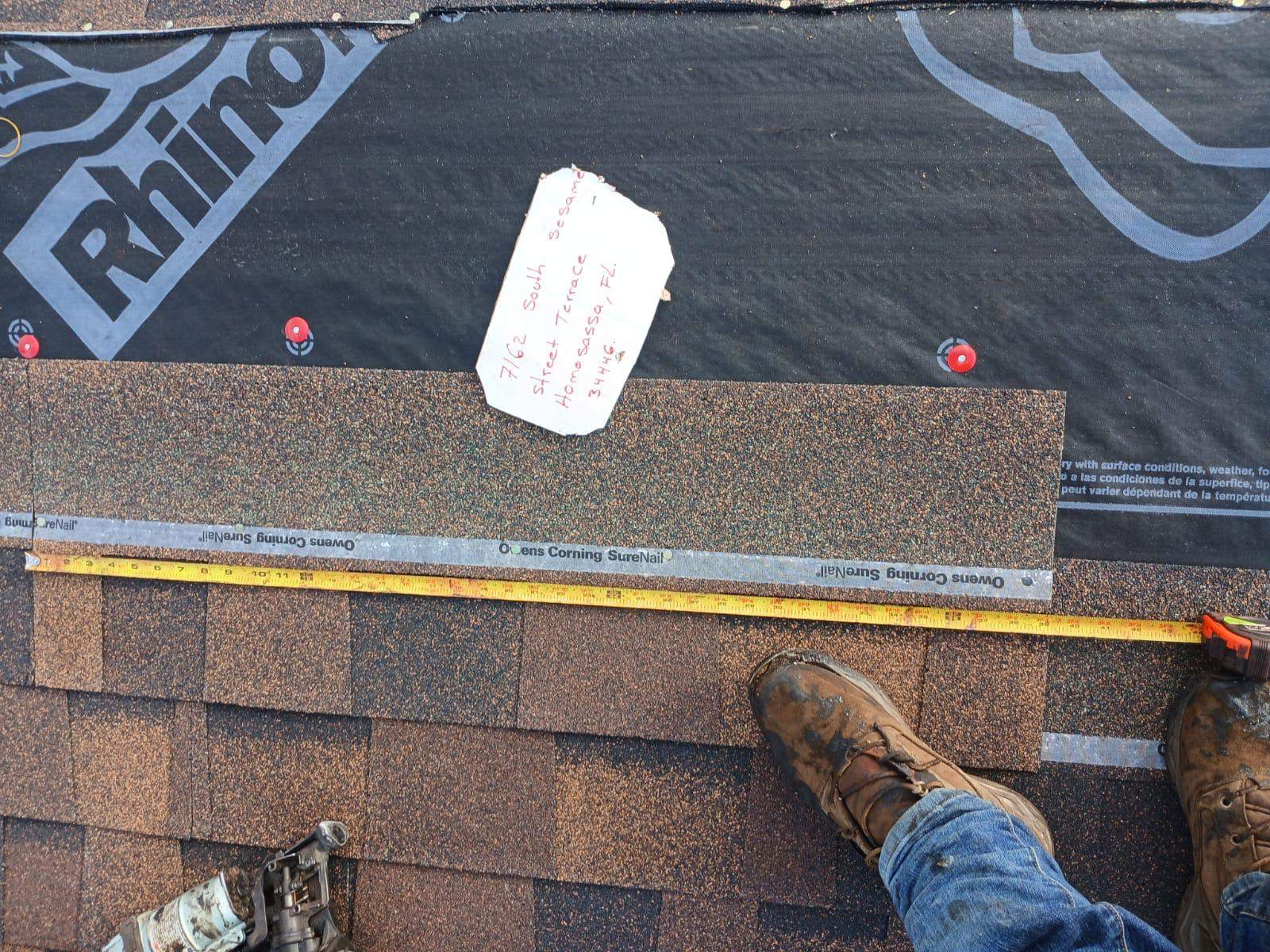 Residential Roofing Installation using Owen's Corning Shingles by RoofGuru AI