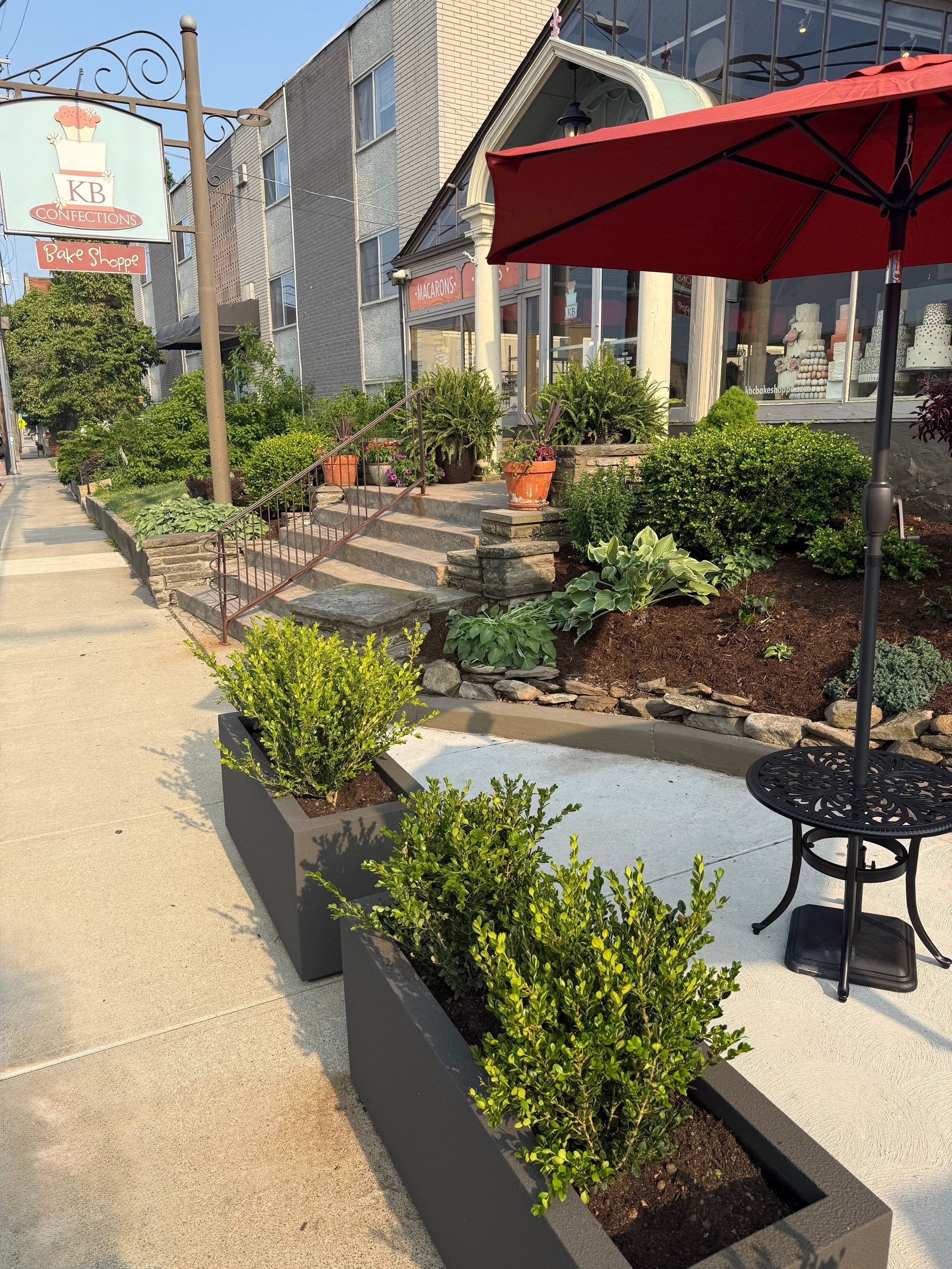 Bakery Commercial Install by Elm Rose Gardens