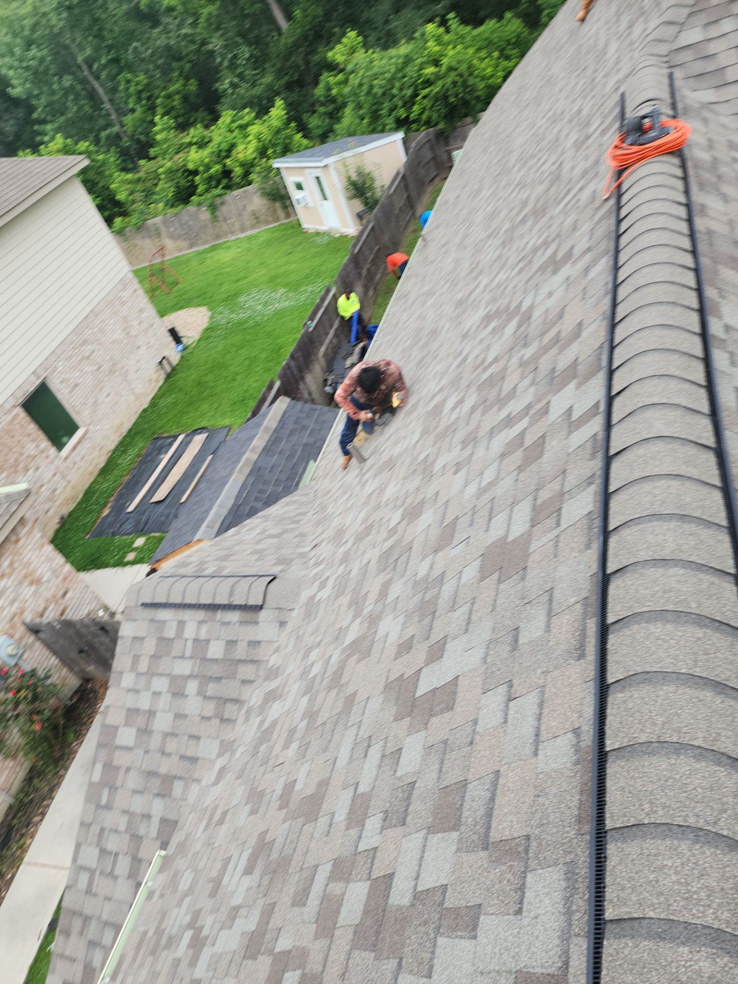Residential Roofing Installation using Owen's Corning Duration (Lifetime) Shingles by Roof Repair Company