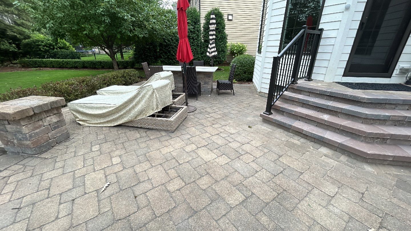 Brick paver clean, sand and seal.  using Surebond SB-1300 by Northern Power Washing LLC.