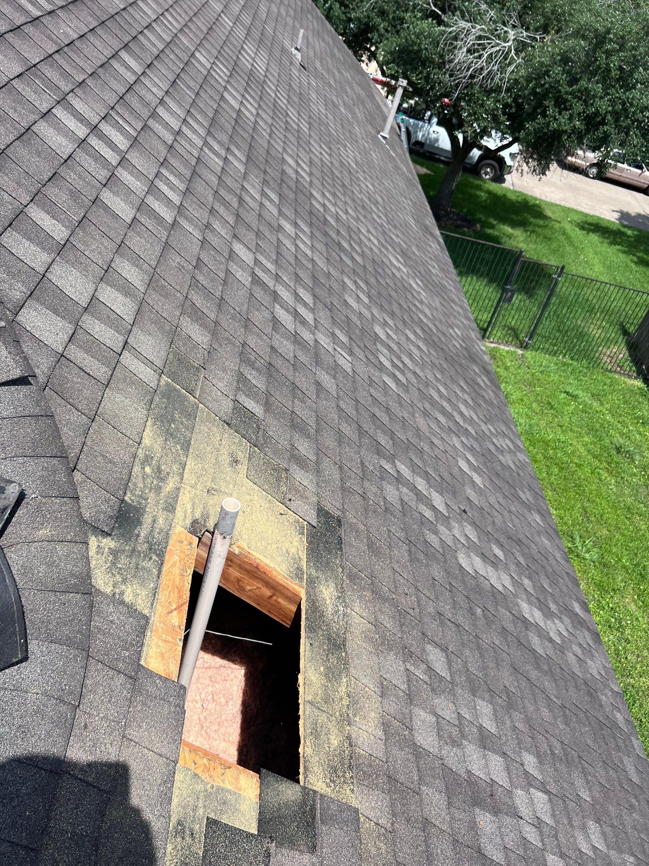 Hail Damage using Owen's Corning Duration (Lifetime) Shingles by Roof Repair Company