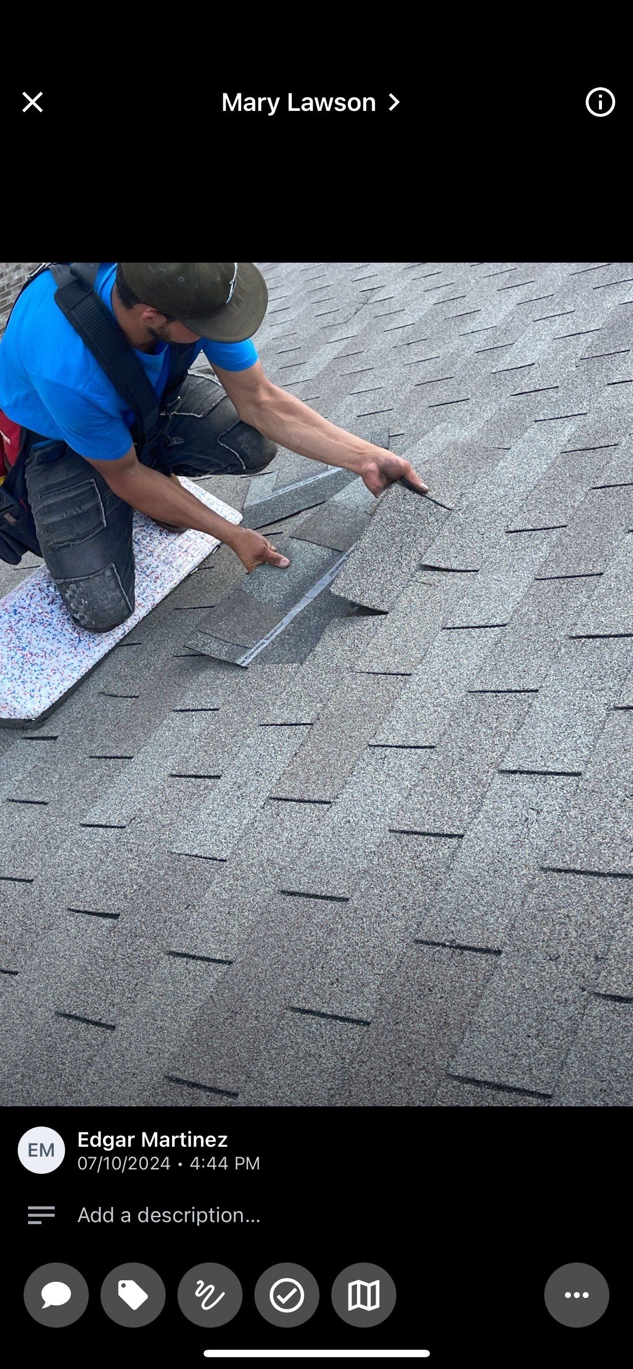Hail Damage using Owen's Corning Duration (Lifetime) Shingles by Roof Repair Services LLC