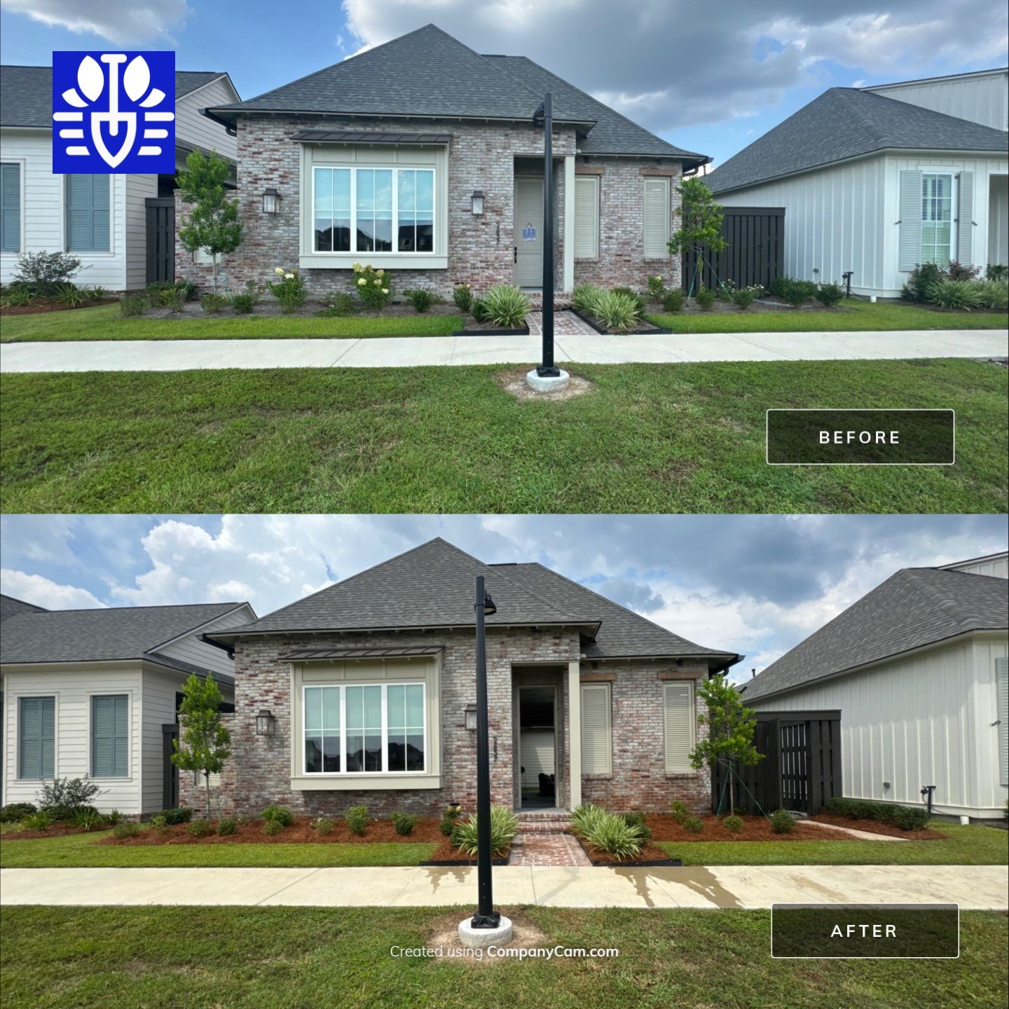 LANDSCAPE CLEANUP + PAVER INSTALL + IRRIGATION by CutScape, LLC.