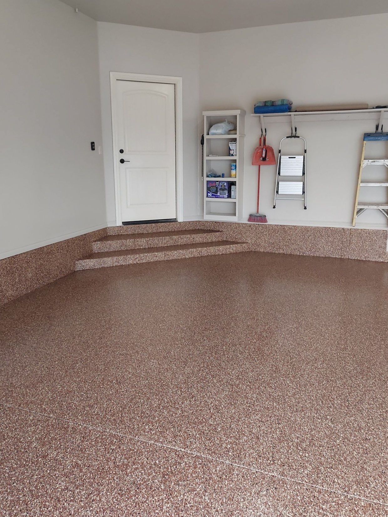 Garage Floor Coating using Chestnut by Copperhead Coatings