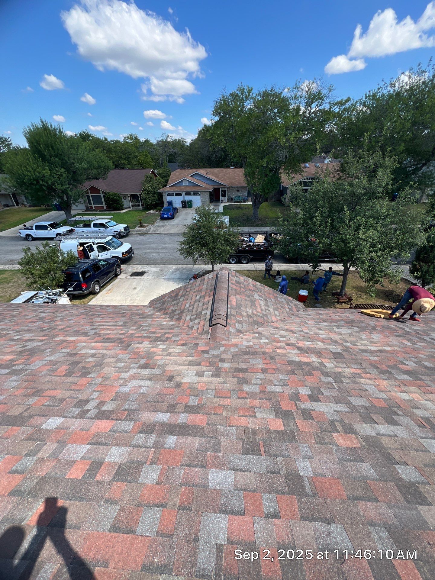 Merlot Roof Replacement & Tinted Skylight Installation | San Antonio, TX by Ayan Roofing