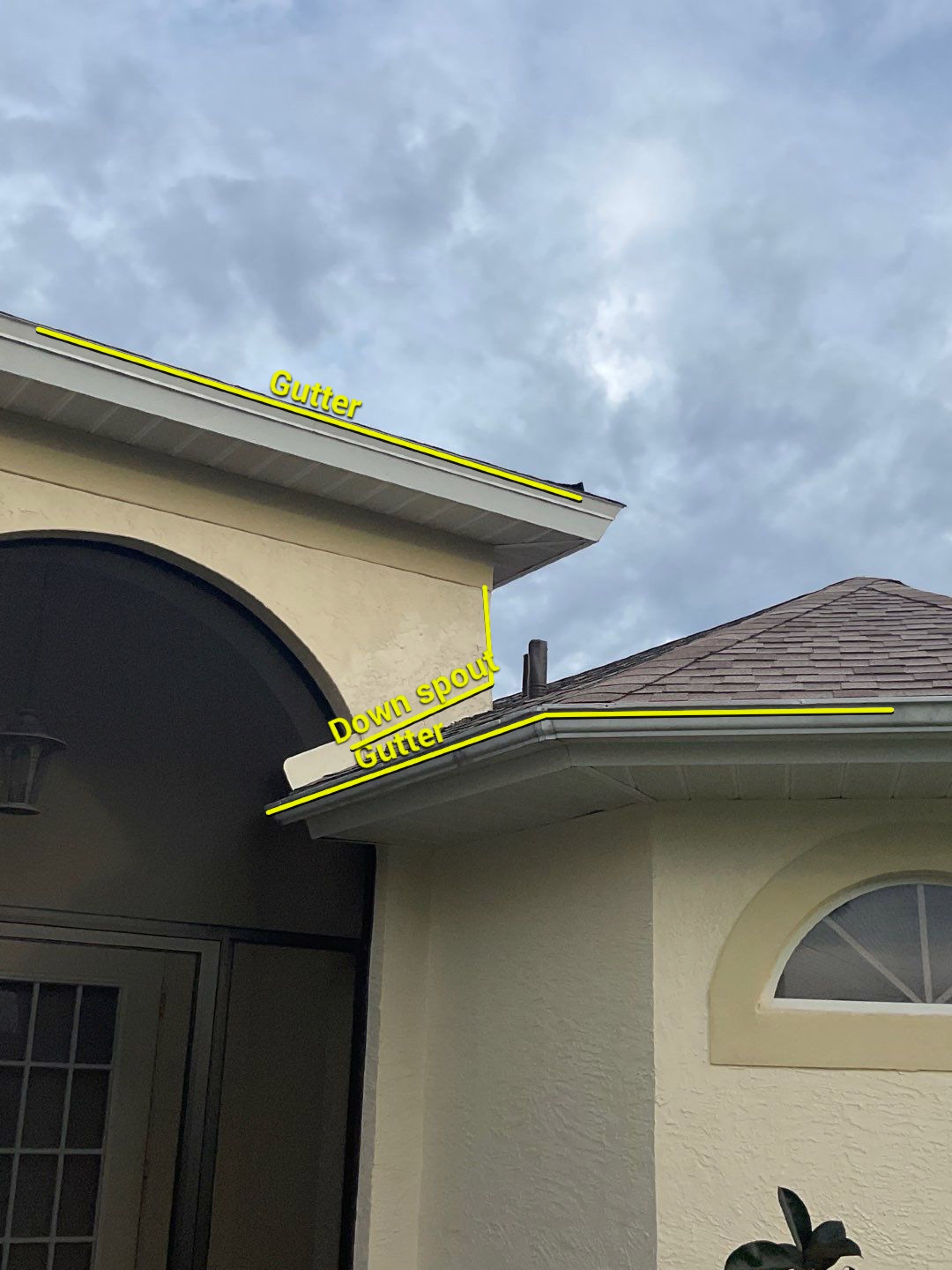 Gutter Installation Wedge in Cape Coral FL by Gutter Professors