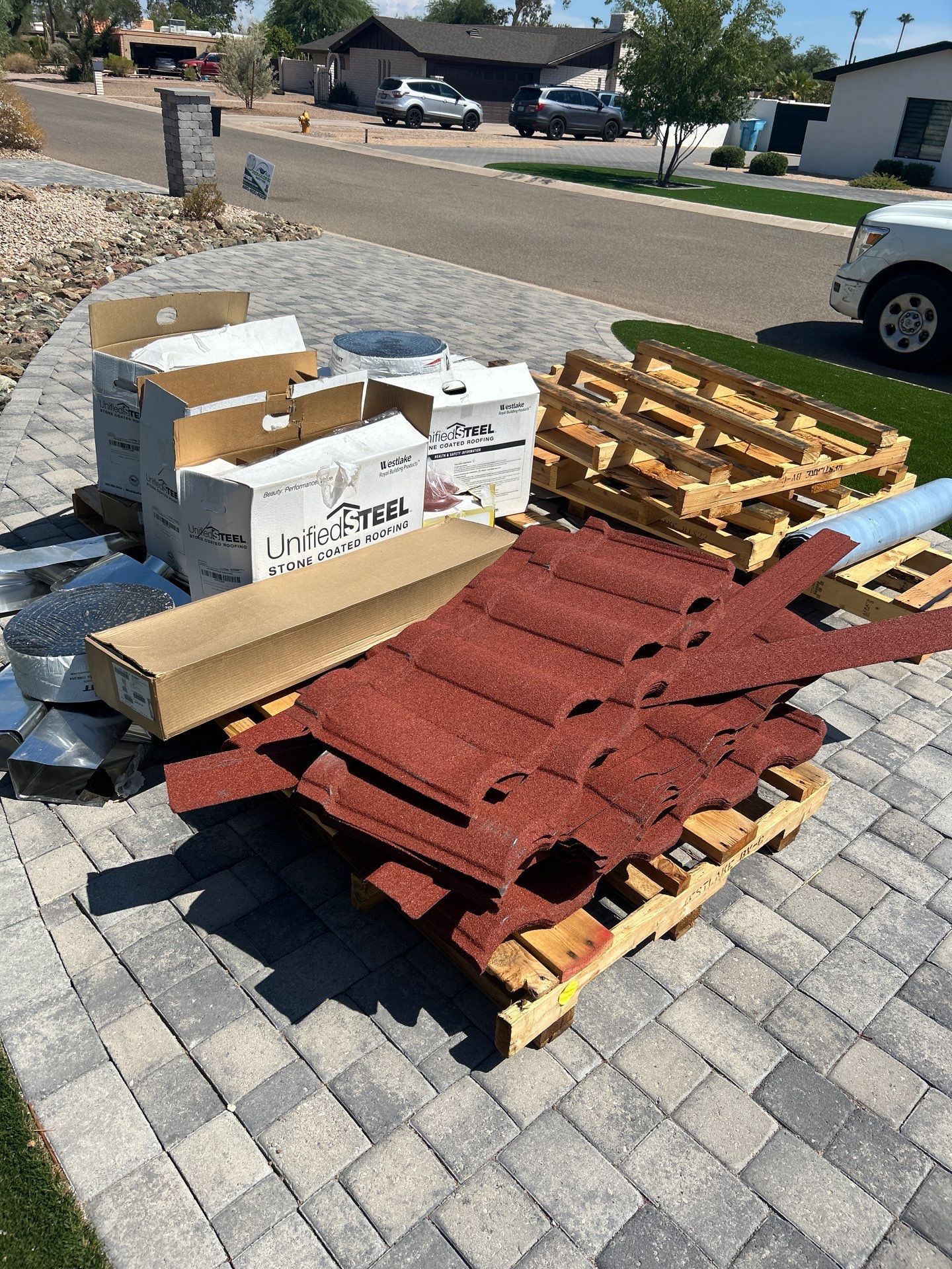 Terracotta Stone Coated Steel by Reimagine Roofing