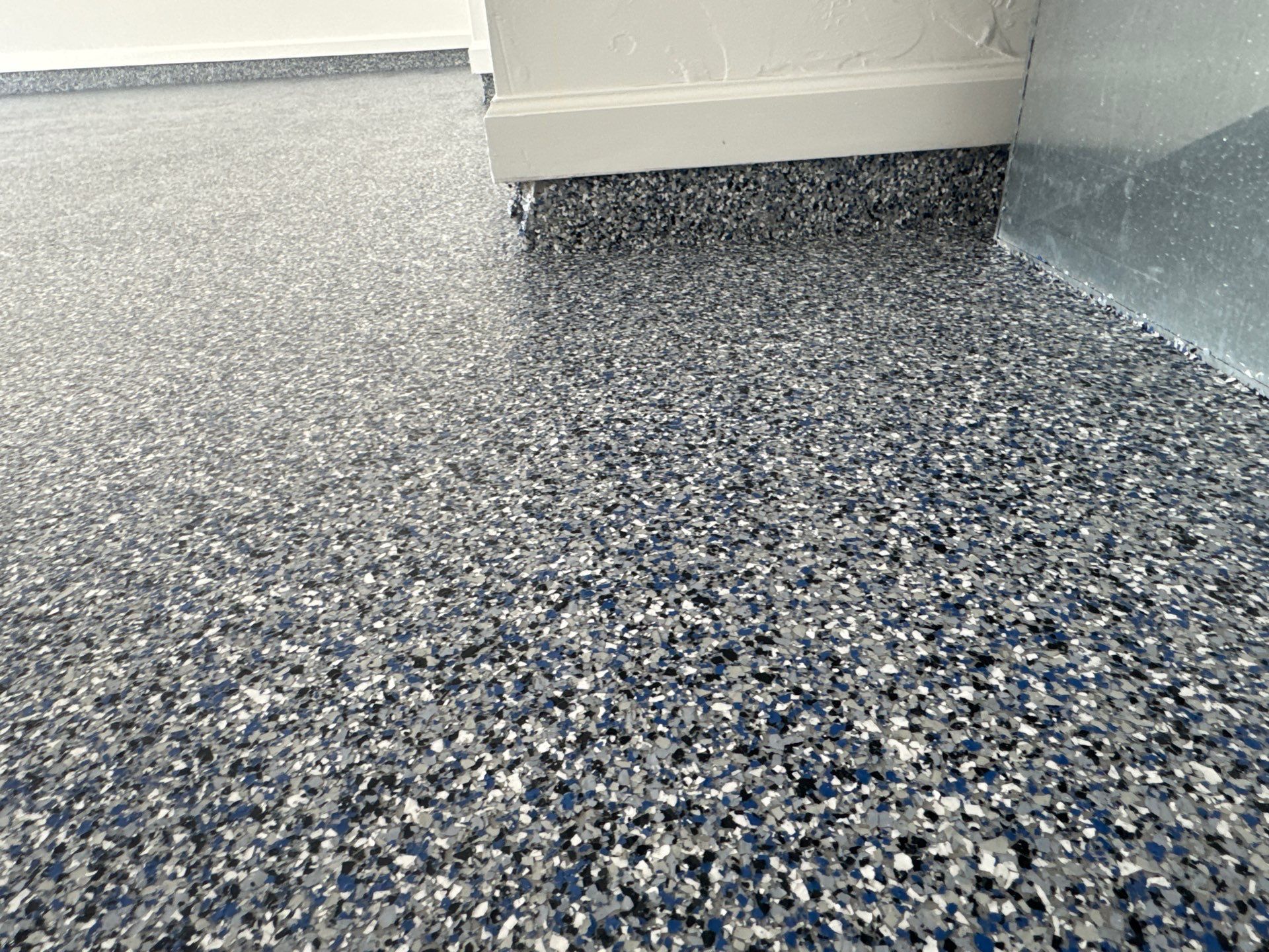 Garage Project in Newberry, FL in Denim by Cross Creek Concrete Coatings