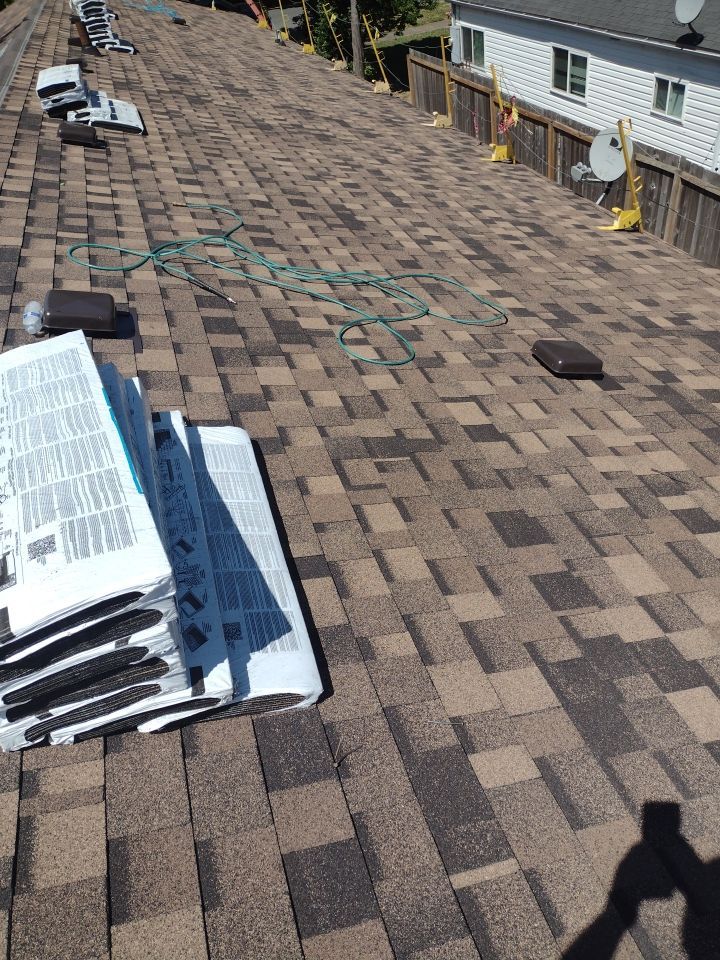 Residential Roofing Installation using IKO Dynasty (Color: Brownstone) by Orezona Building & Roofing Company, Inc.