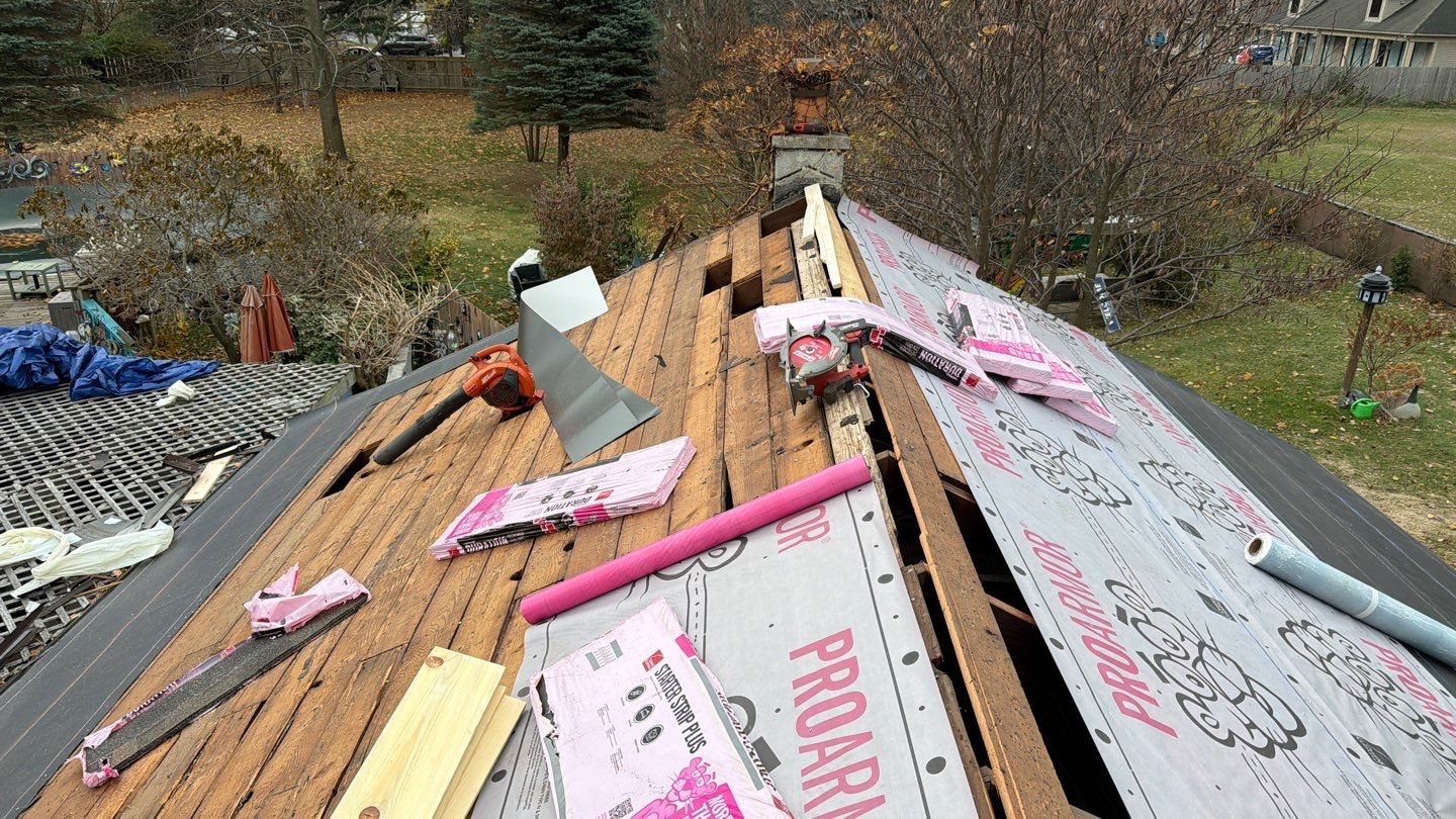 Roof Replacement using Owens Corning Aged Copper by 180 Contractors