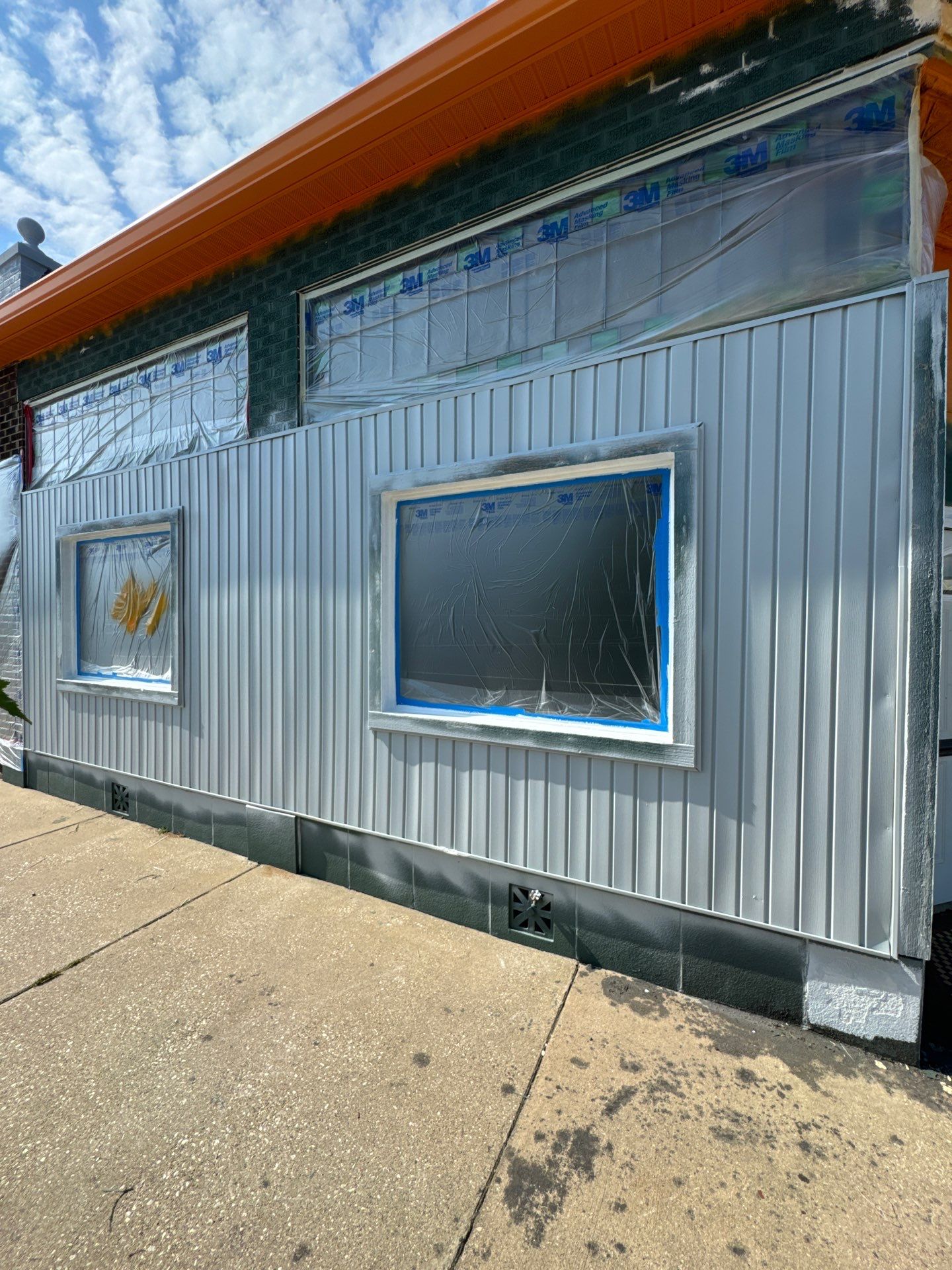 Exterior color change and Epoxy floor. by Gordon Painting