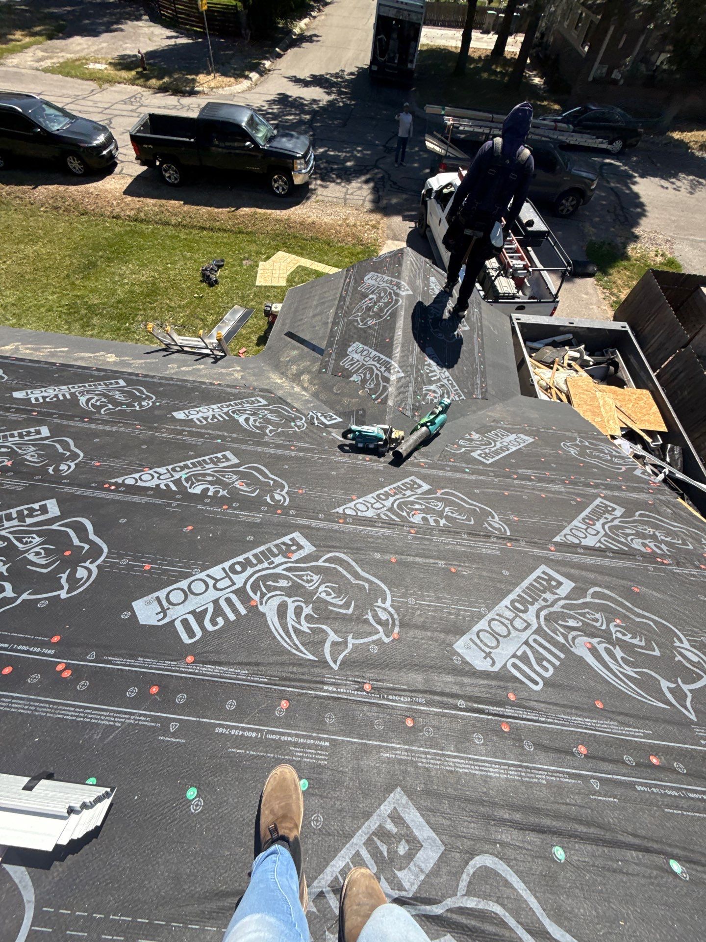 Residential Roof Replacement With Gray Architectural Shingles in Boise by Olive Roofing