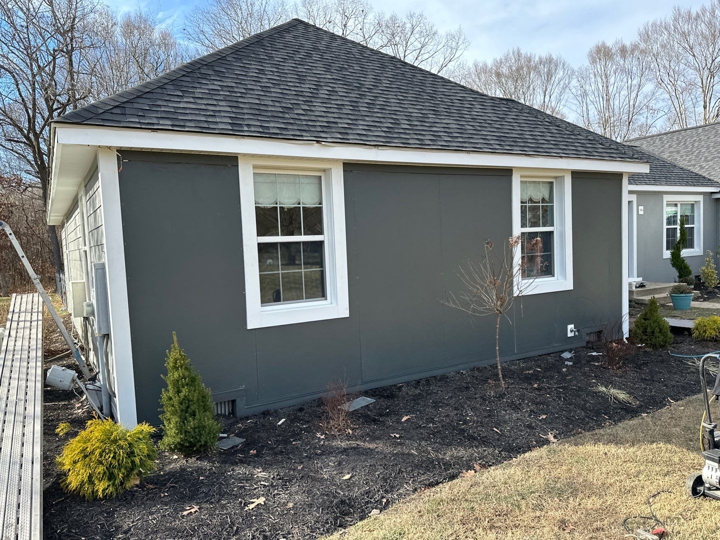 Grey Slate Siding using JH Batten Smooth by ExteriorPros