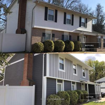 Siding Installation using JH Batten Smooth and JH Select Cedarmill Eased Edge