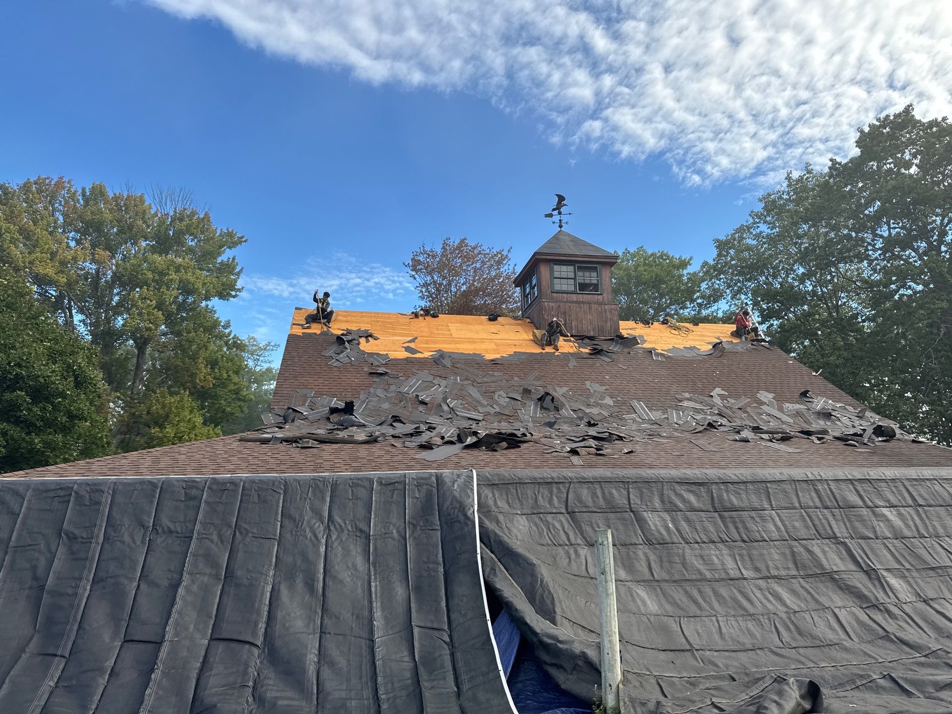 Garage & Barn Roof Replacement in Greenfield, NH | Owens Corning Shingles by Adam Vaillancourt Roofing LLC