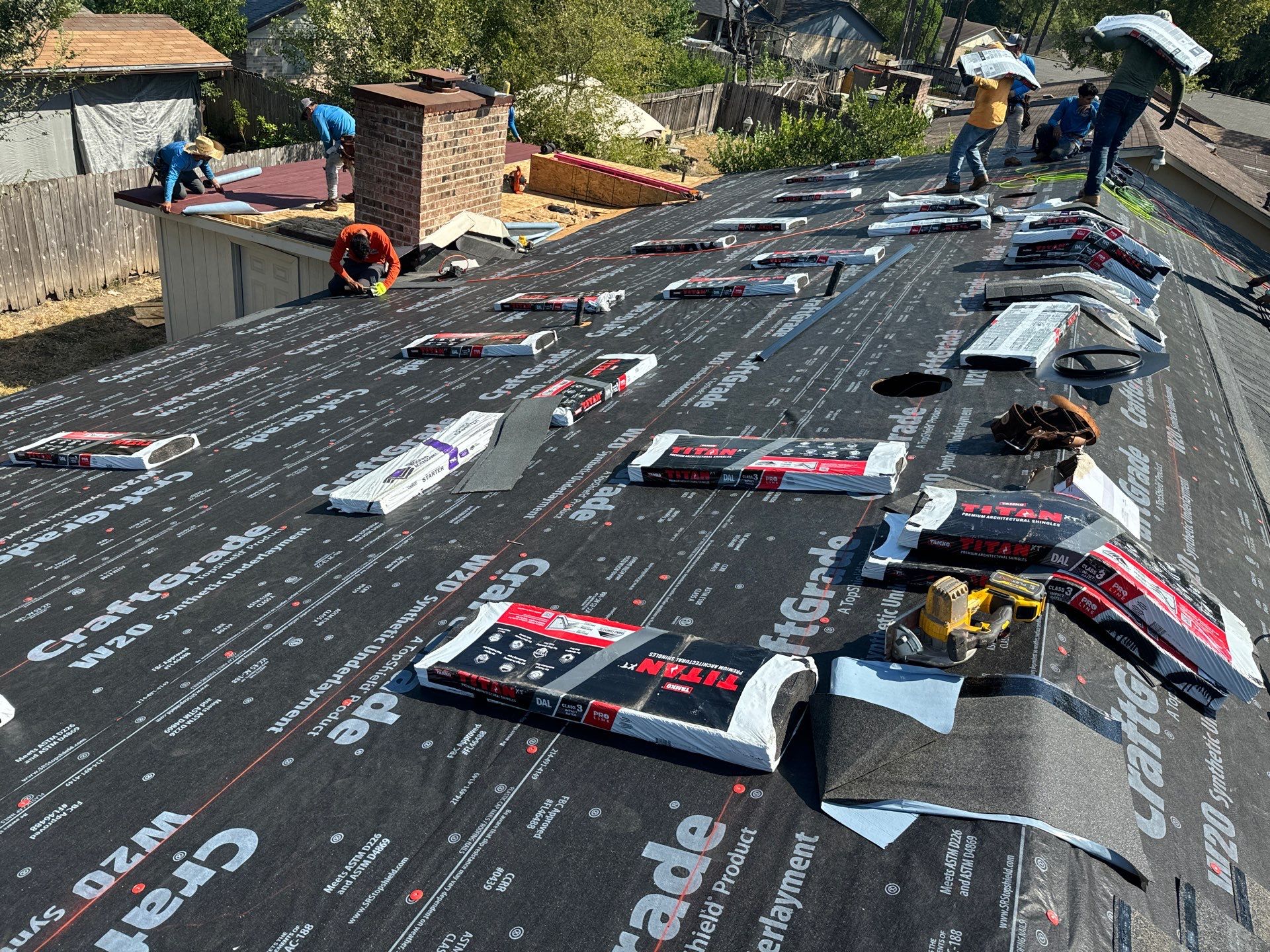 Residential Roofing Installation using Owen's Corning Duration (Lifetime) Shingles by Roof Repair Company