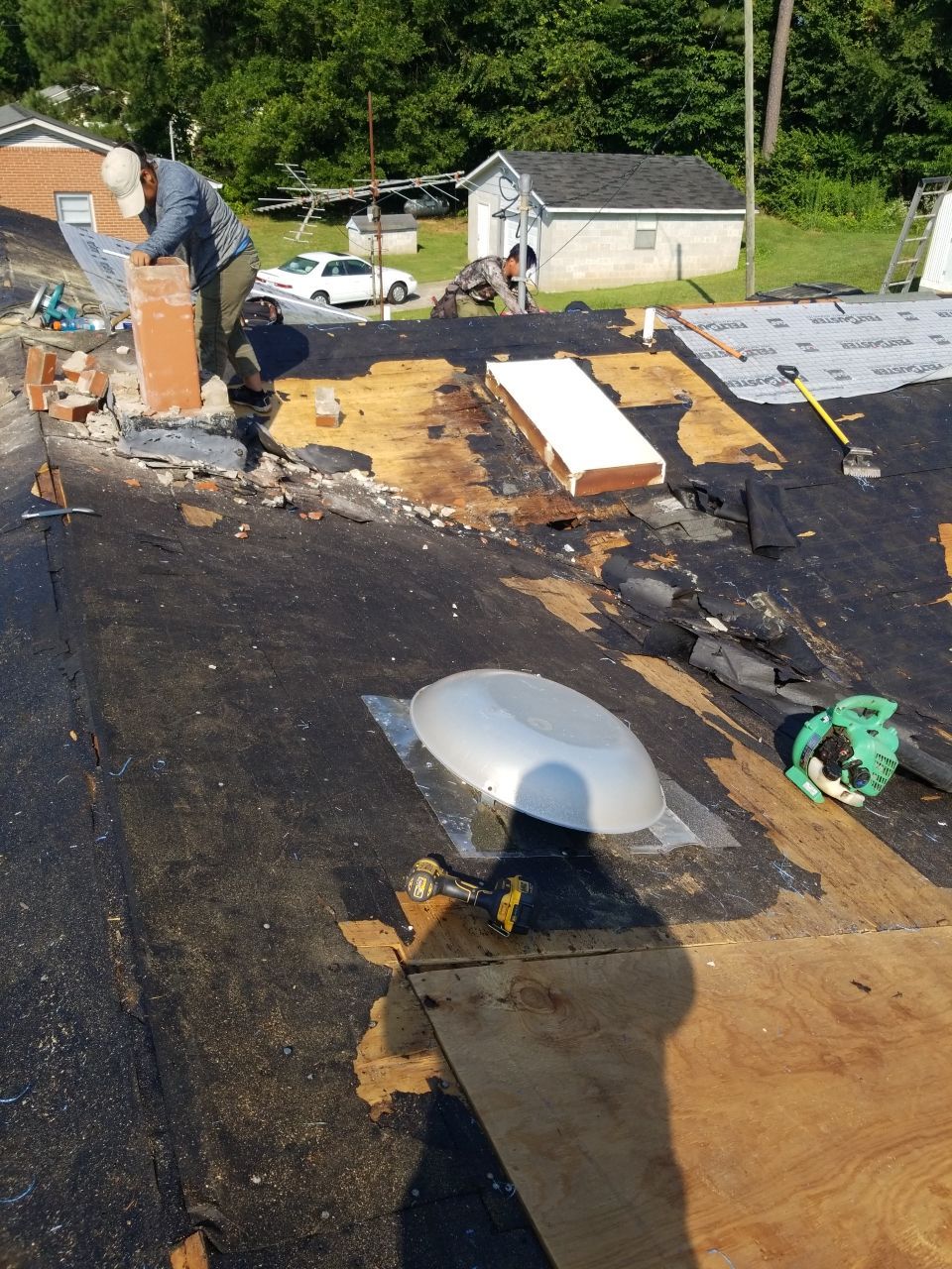 Re-roof by American Roofing NC