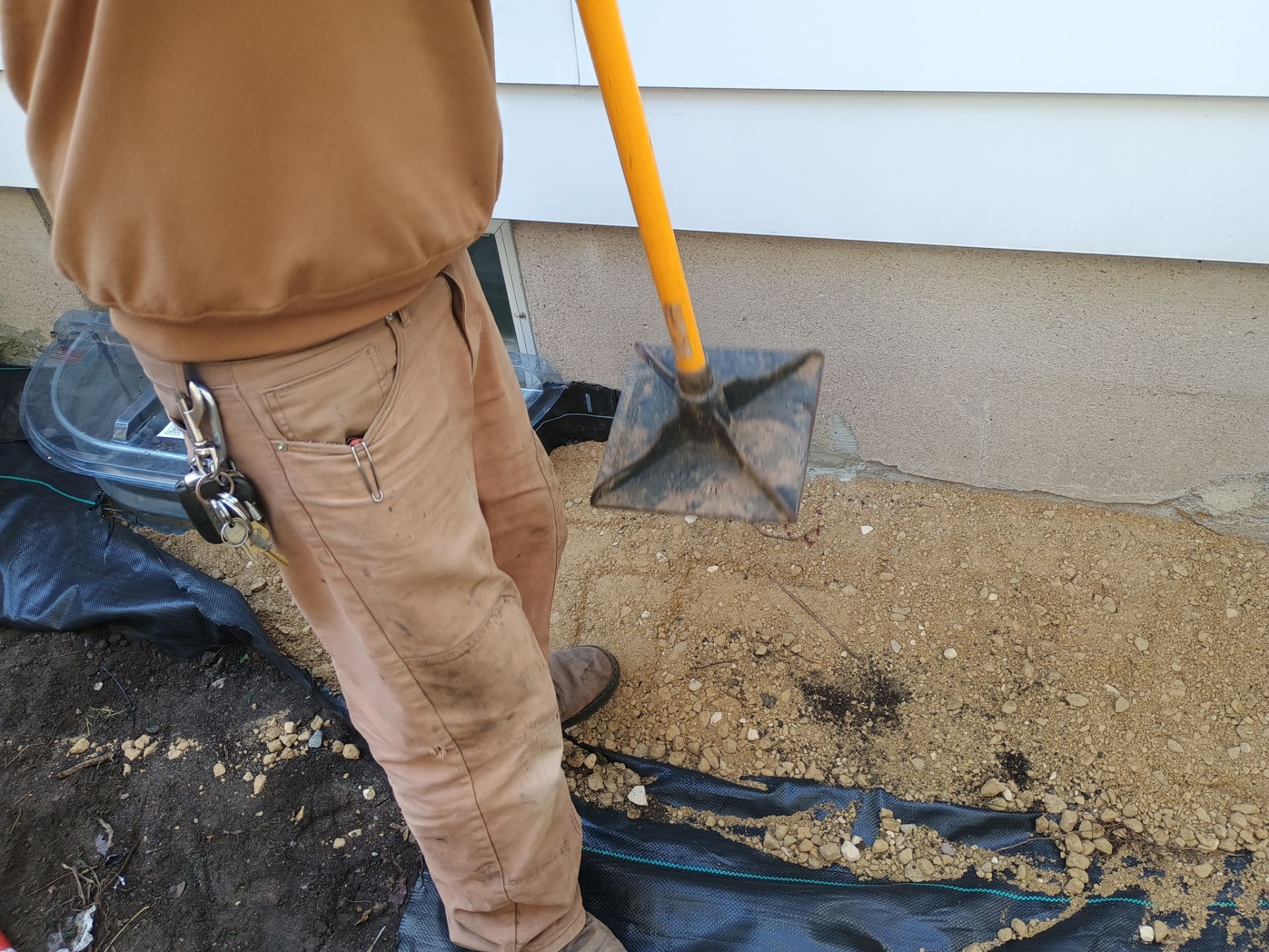 French Drain Installation for Michael by Waterproofing Northeast