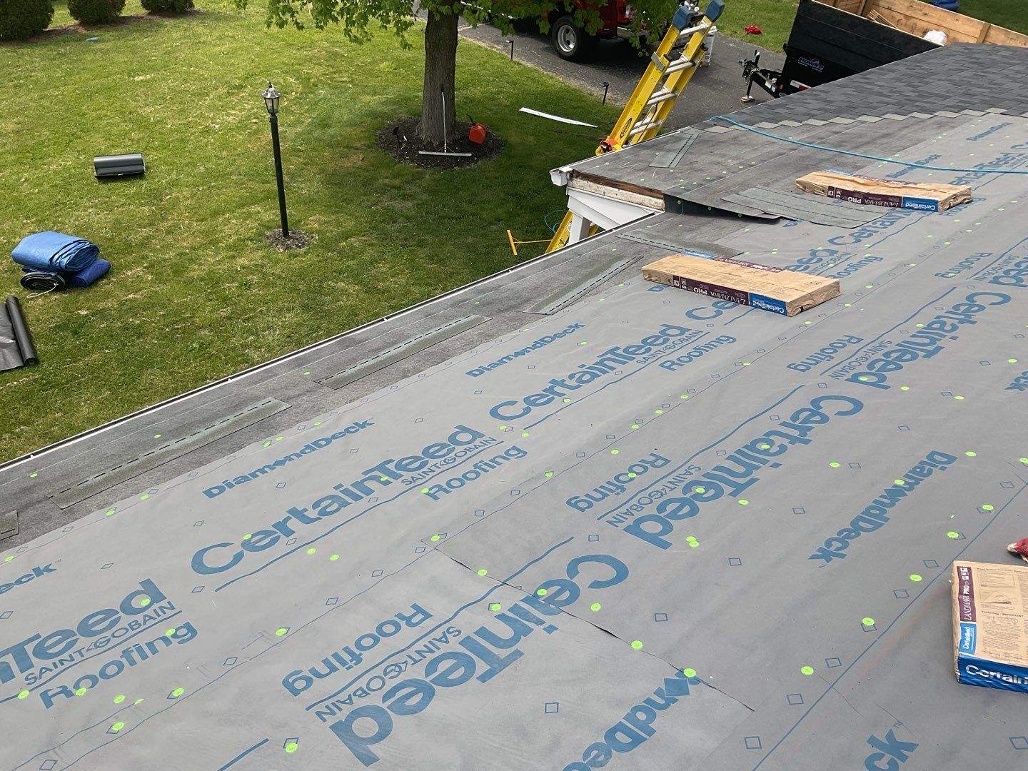Residential Roofing Installation using CertainTeed Shingles by Alpha Design Services