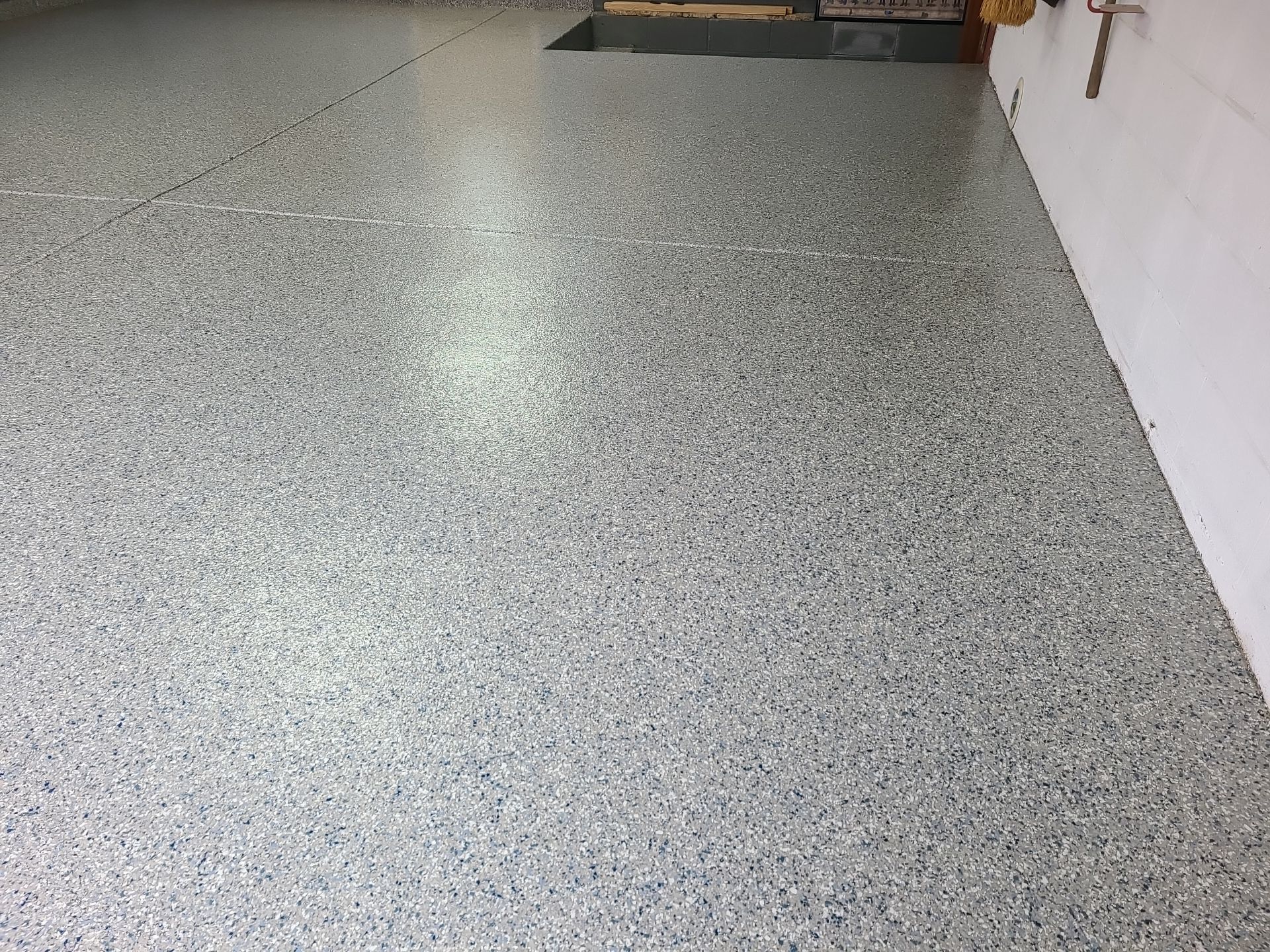 Double Car Garage in Stone Wash - Youngstown, OH by Alexander Concrete Coatings