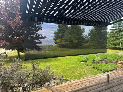 Sunesta Retractable Awning and Privacy Shade Installation in Ellsworth