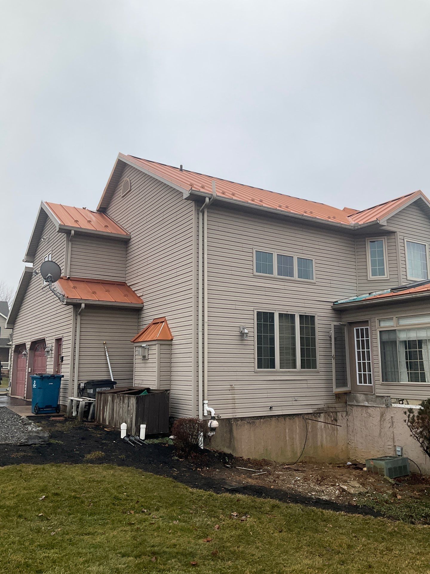 Standing Seam Roof – Copper Finish by Esh Builders