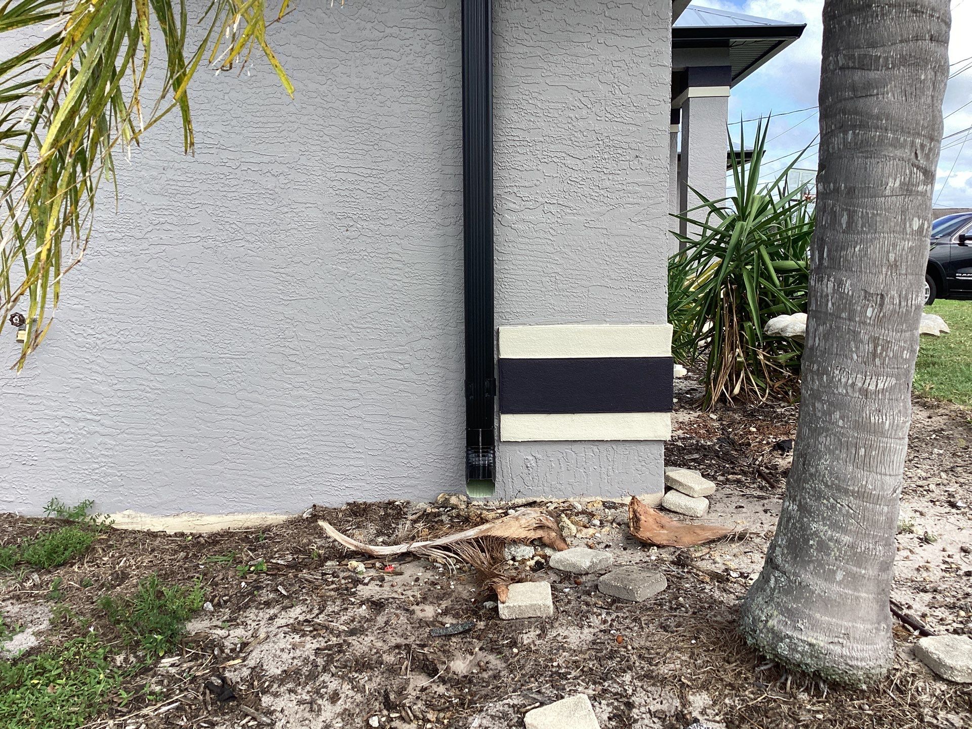 Black Aluminum Gutters Installed in Cape Coral FL by Gutter Professors