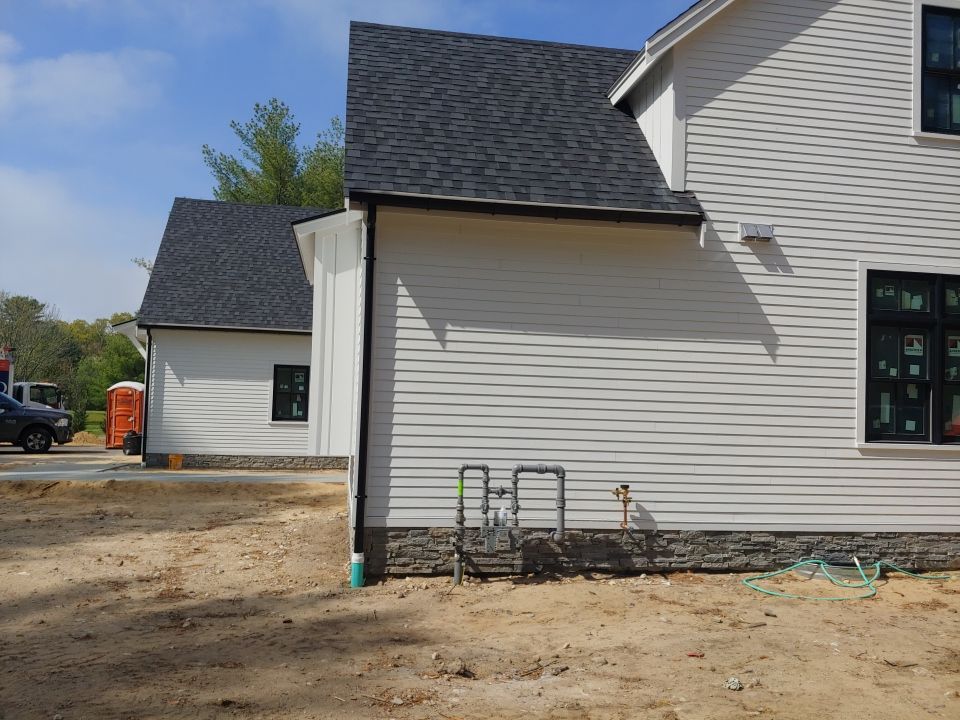 Gutter Installation using 6" Half Round Aluminum Gutter by Gutter Pro Enterprises