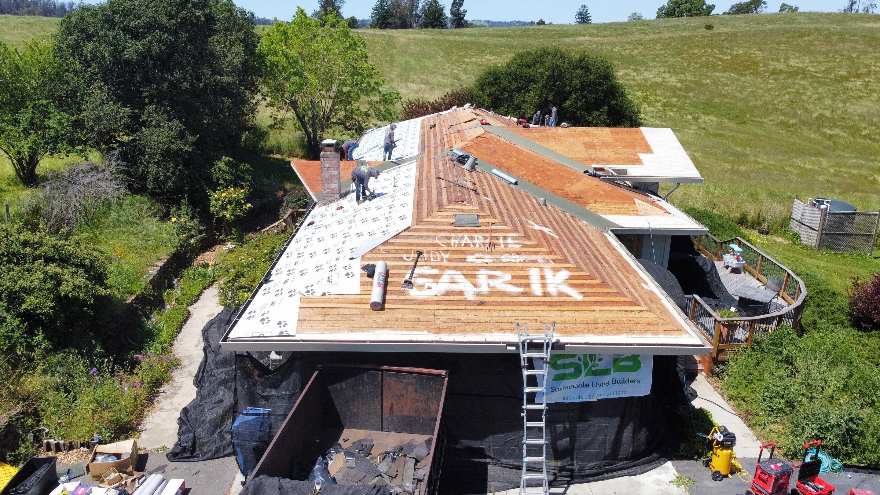 Residential Roofing Installation using GAF Timberline HDZ RS by Sustainable Living Builders, Inc.