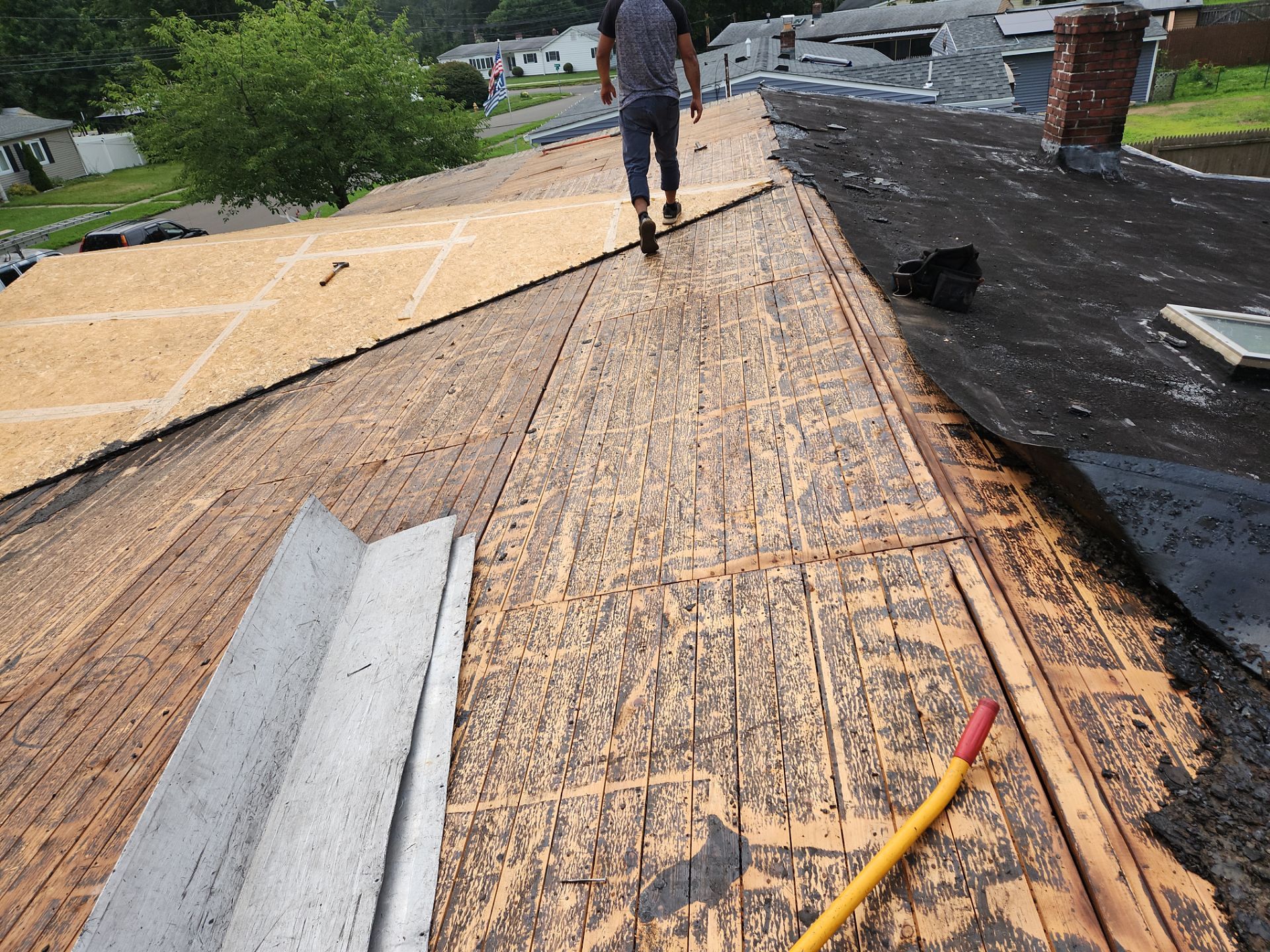 Residential Roofing Installation using Owens Corning TruDefinition Duration AR - Estate Gray by A Plus Exterior