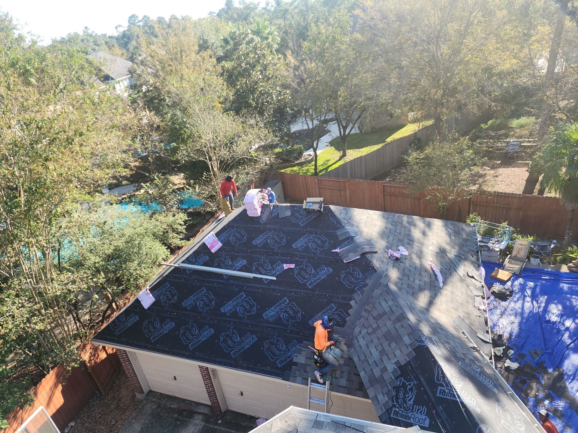 Residential Roofing Installation using Owen's Corning Duration (Lifetime) Shingles by Roof Repair Company
