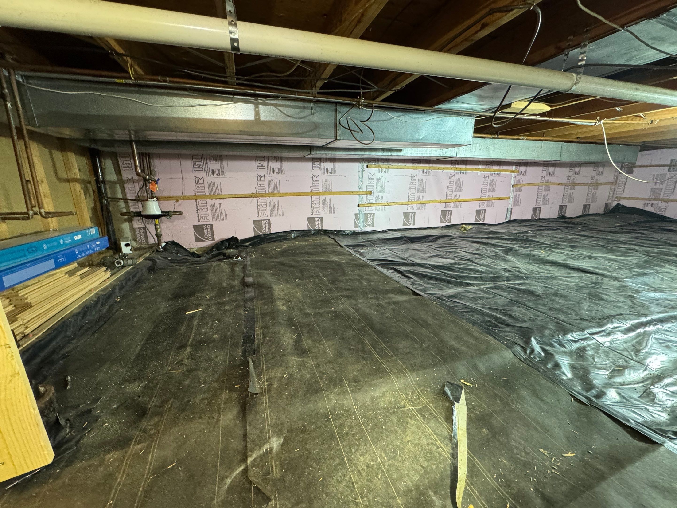 Jump Up Crawlspace Encapsulation by Area Wide Waterproofing