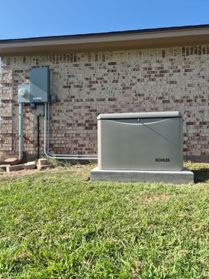 Kohler Standby Generator Installation with Propane Connection in Cleveland, Texas