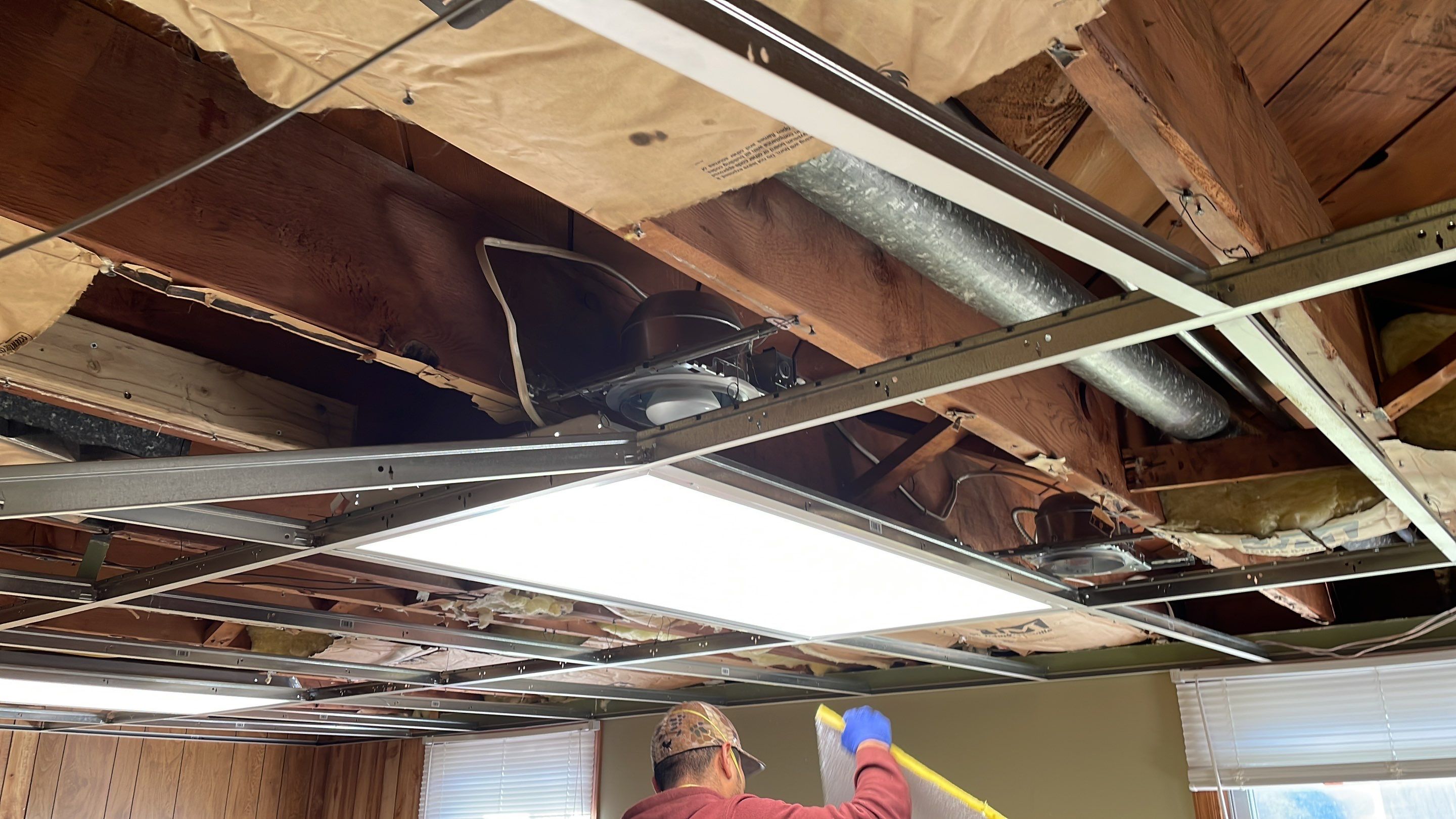 Basement Remodel using Wood by Home Concepts Construction