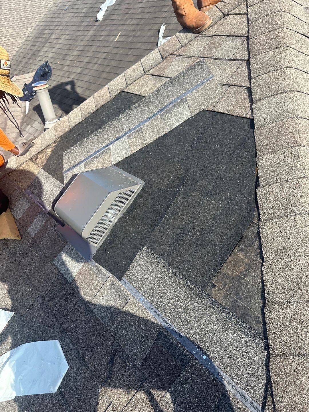 Residential Roofing Installation using Owen's Corning Duration (Lifetime) Shingles by Roof Repair Company