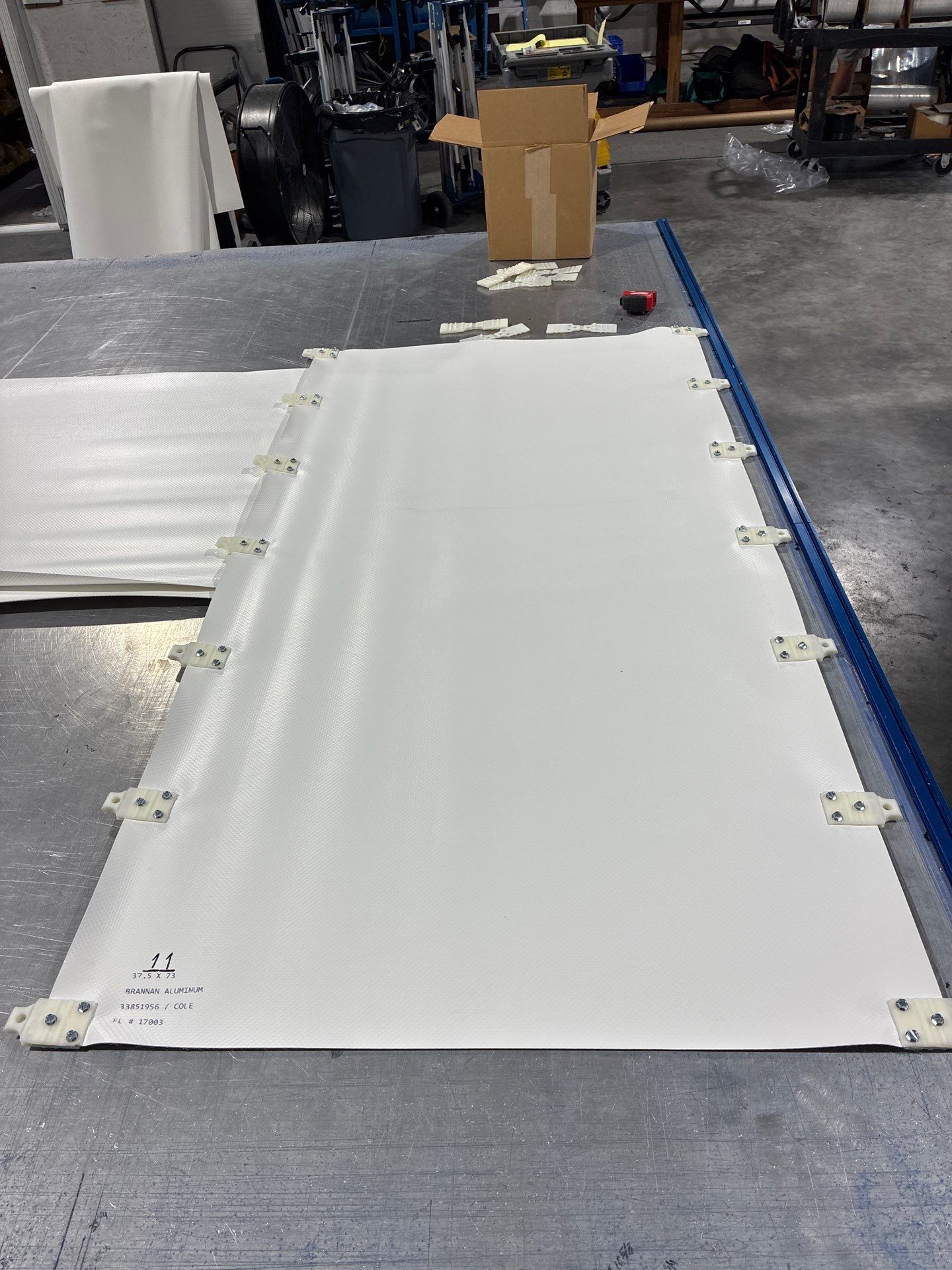 Custom Hurricane Fabric Storm Shutter Installation in Panama City by Brannan Aluminum Inc.