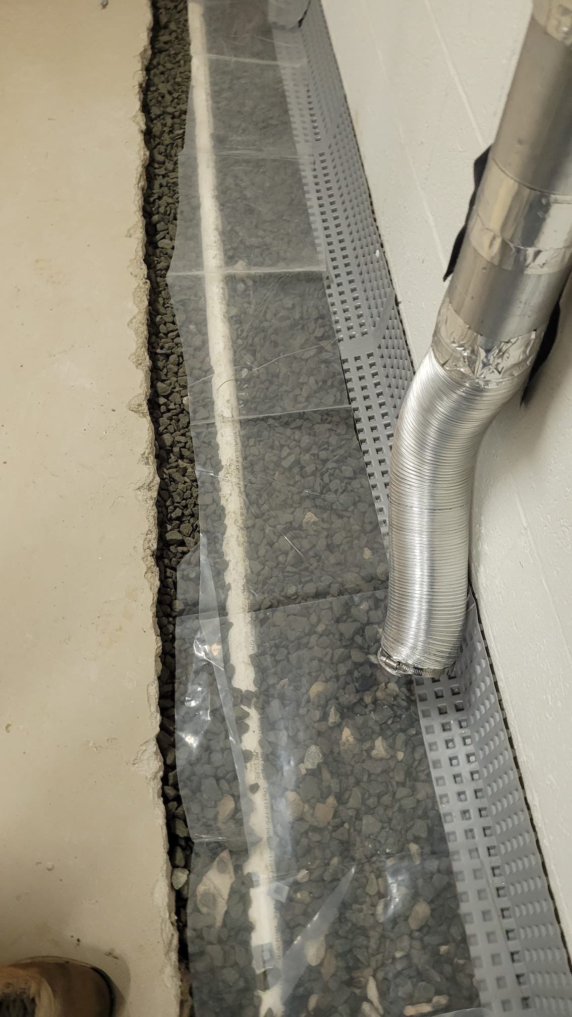 Interior French Drain With Radon Seal & Mold Remediation in Wall Township by Pure Service Pro, LLC 
