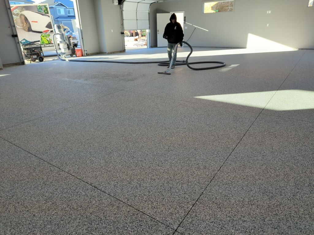 Shop Transformation using Slate Stone by Croc Coatings, LLC