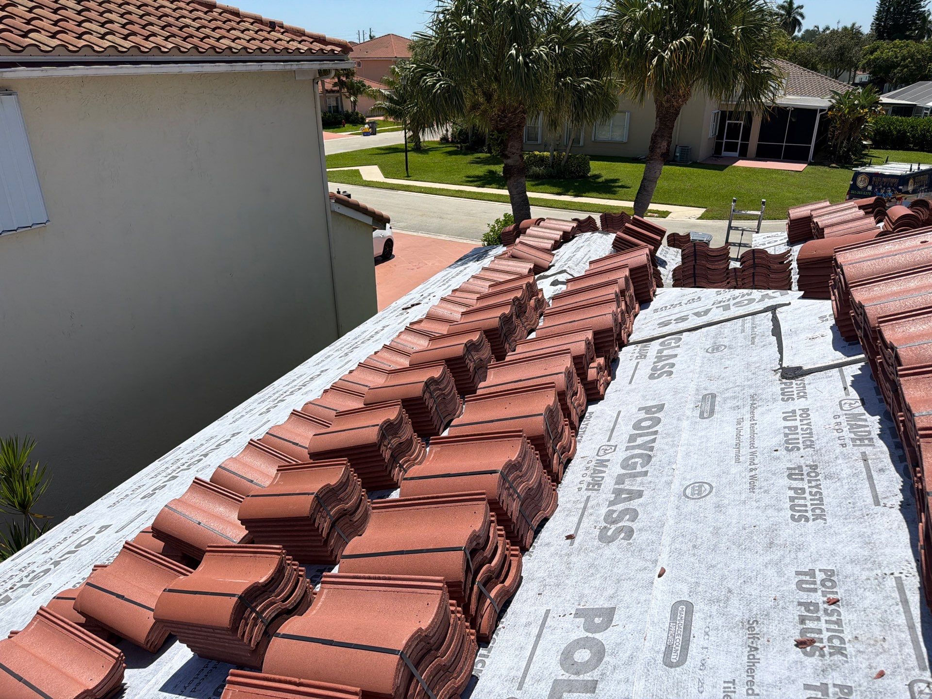 Residential Roofing Installation using Eagle Roofing Tile by BLUES BROTHERS ROOFING