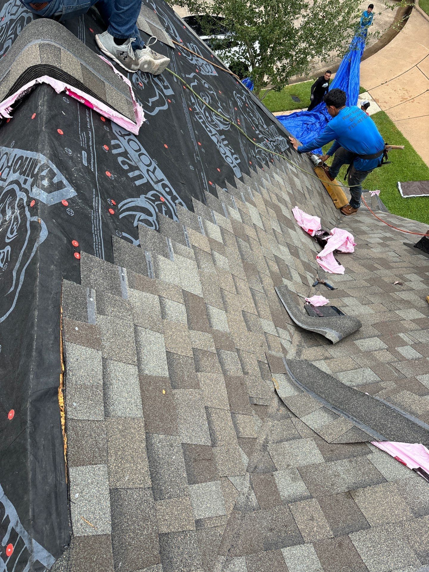 Residential Roofing Installation using Owen's Corning Duration (Lifetime) Shingles by Roof Repair Company