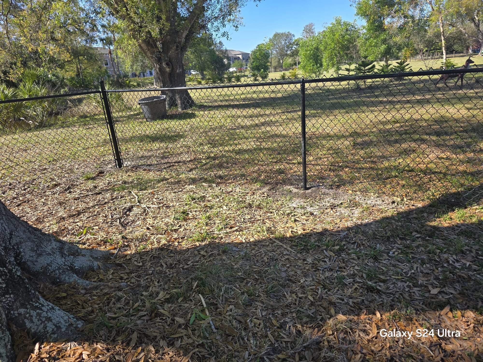 Black Chain Link Fence Installation in Port Charlotte by True Fence LLC