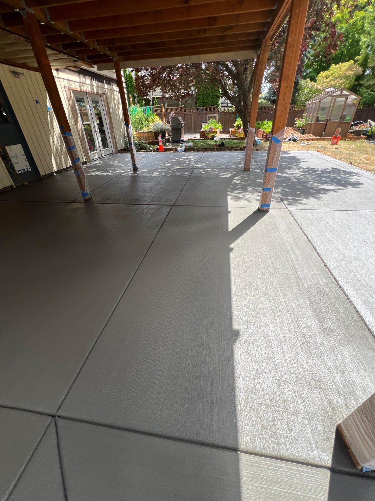 Concrete Back Patio Renovation | Edmonds  by Jireh Asphalt & Concrete Inc 