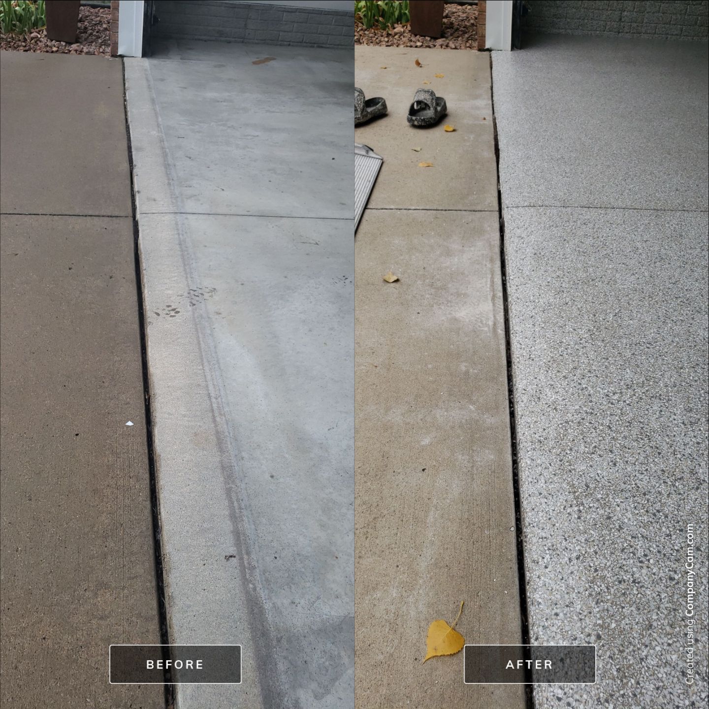 Des Moines Garage Transformation by Revival Concrete Coatings, LLC