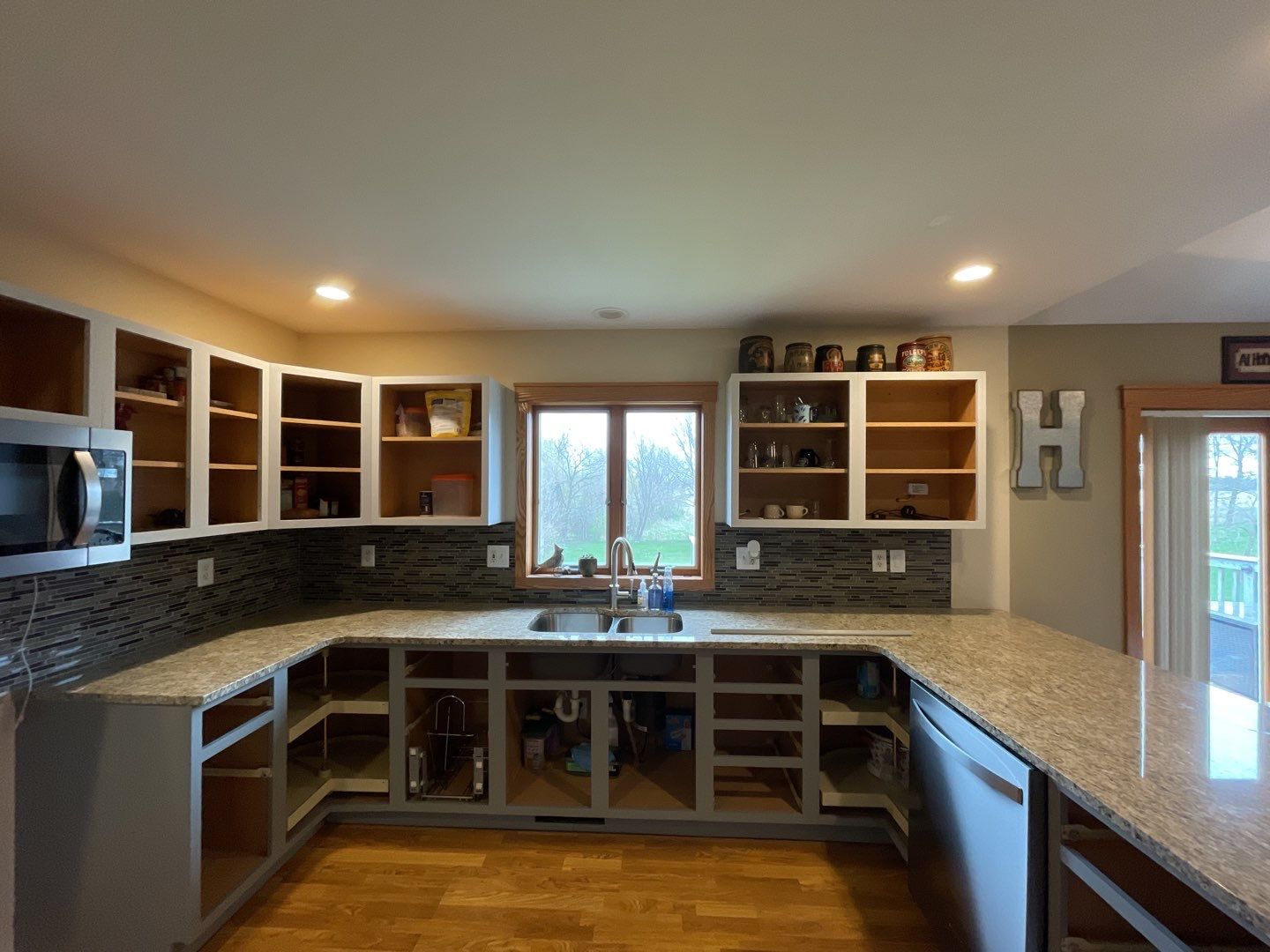 Kitchen cabinet repaint by Cutting edge painting 