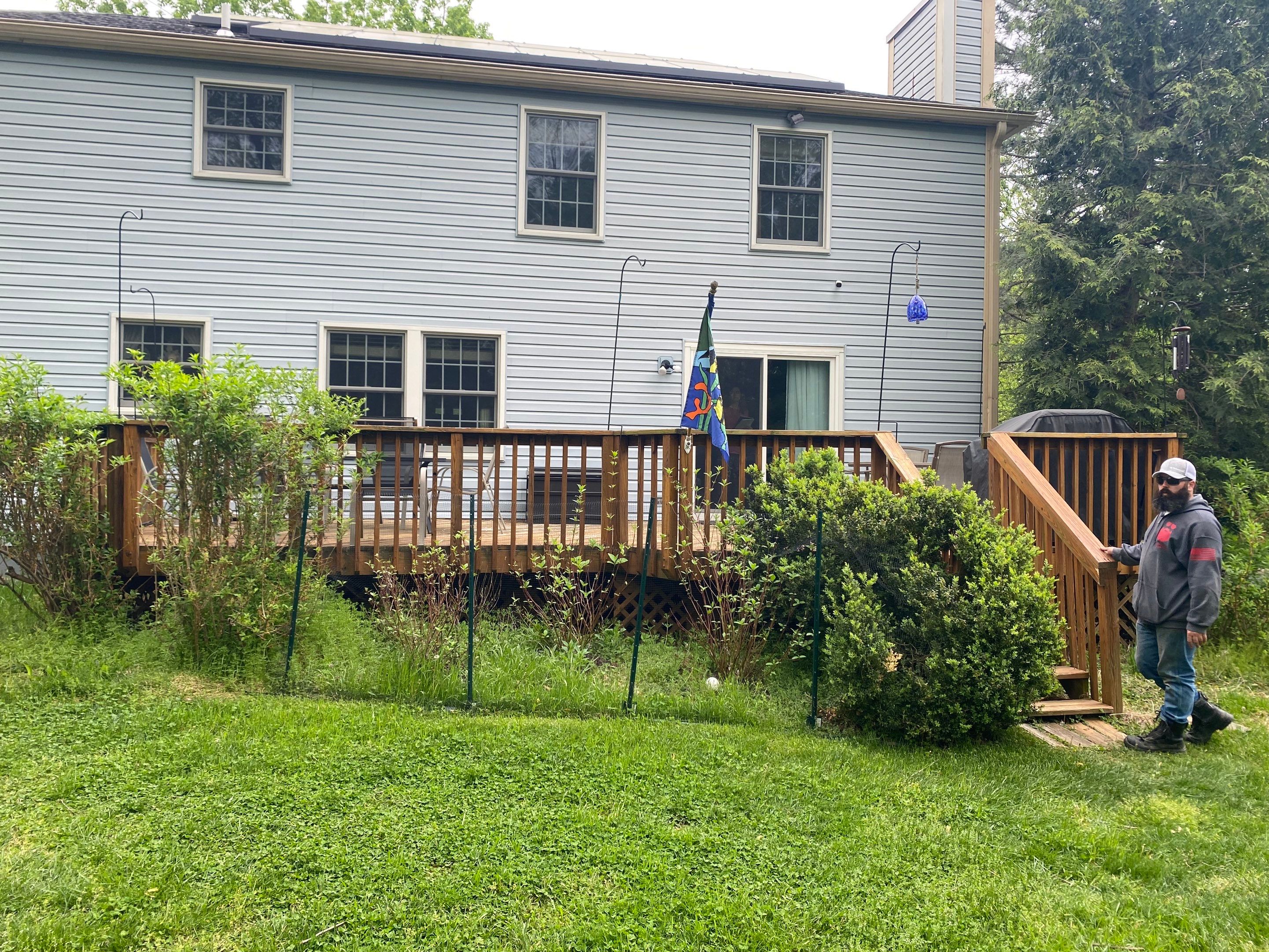 Backyard Transformation using Techo-Bloc Pavers by The Smet Companies, LLC