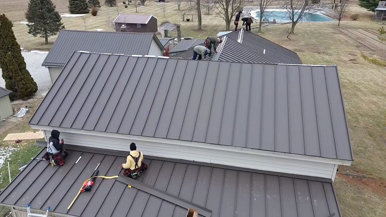 Standing Seam & Exposed Fastener Metal Roof Installation – Bluffton, IN by 4Ever Metal Roofing