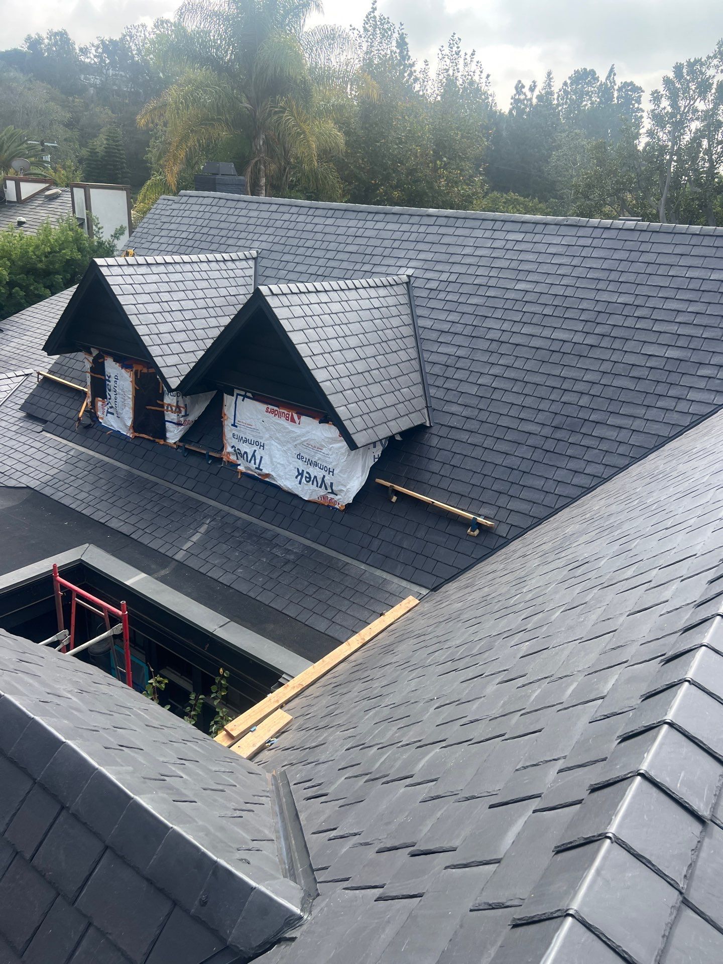 Synthetic Slate Tile Project in Brentwood by Hull Brothers Roofing