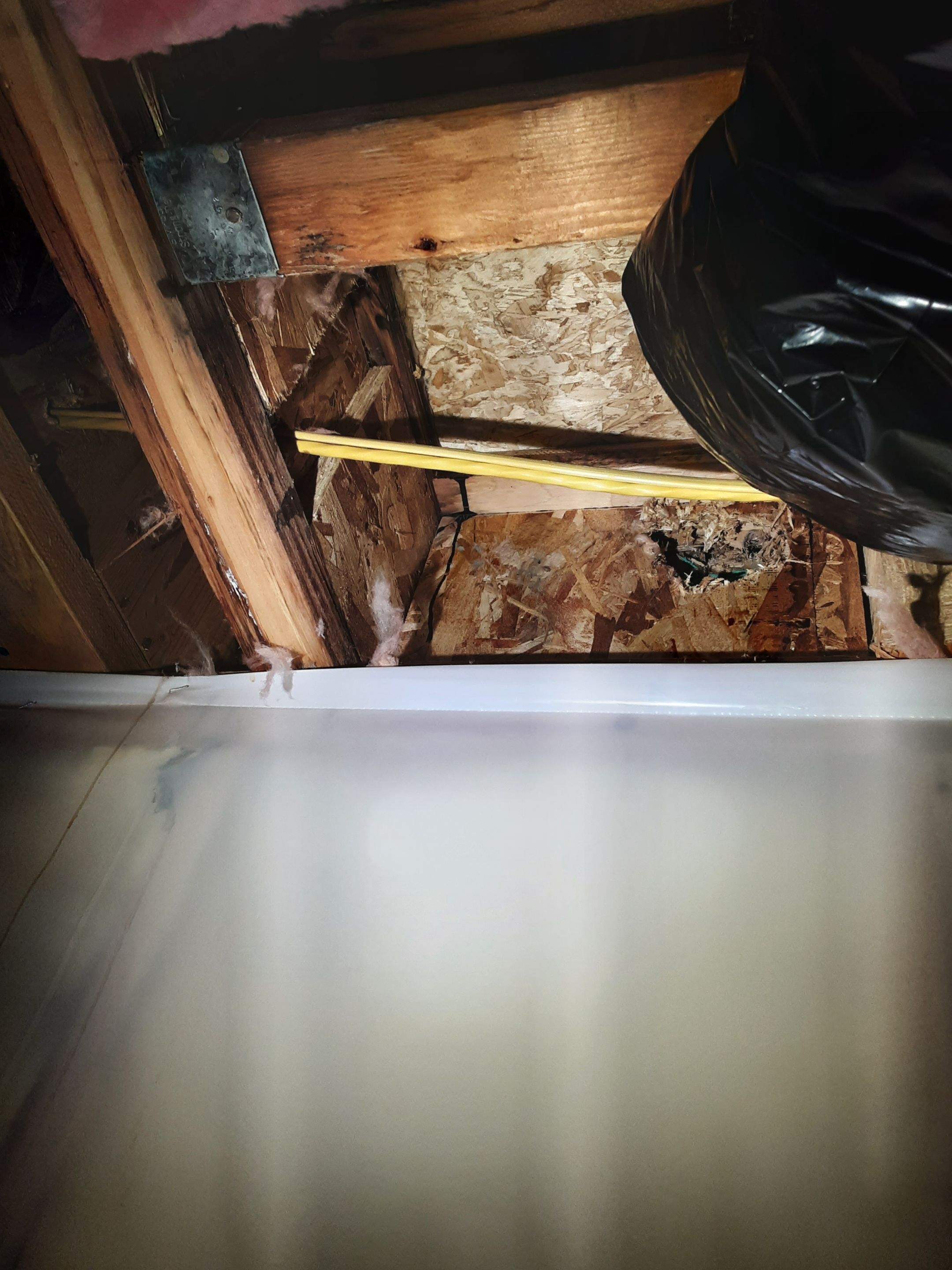 Interior water damage inspection by ASAP Roofing & Exteriors