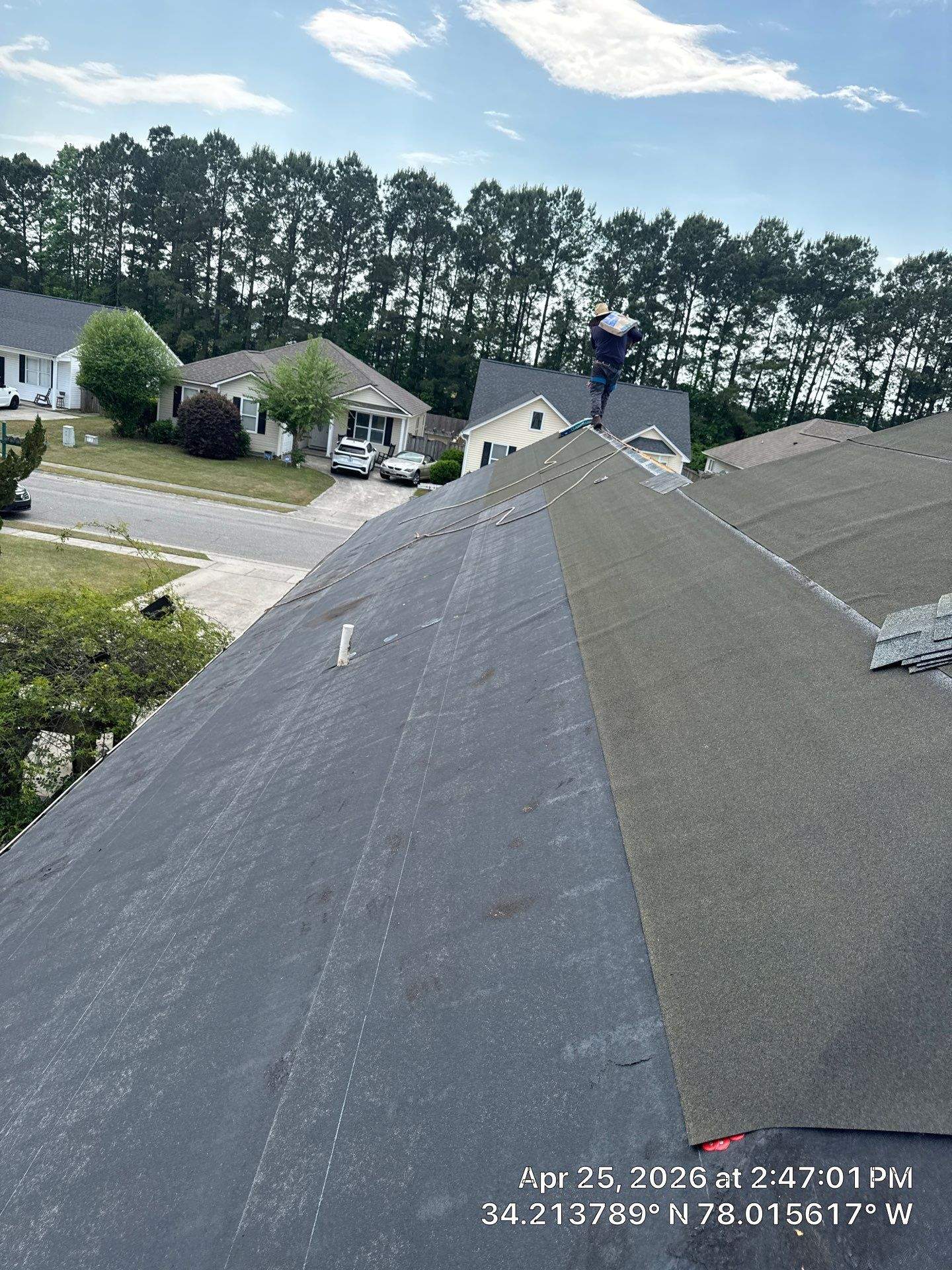 Leland FORTIFIED Roof Replacement with Colonial Slate Landmark Shingles by RGR Construction and Roofing, LLC